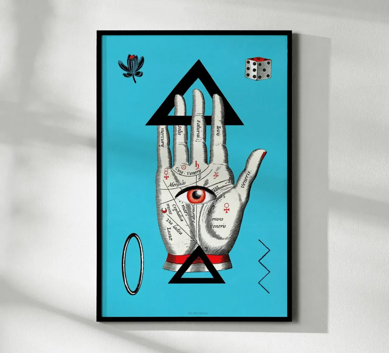 The Palm Reader Tarot Card carta hahnemühle da Kolorama