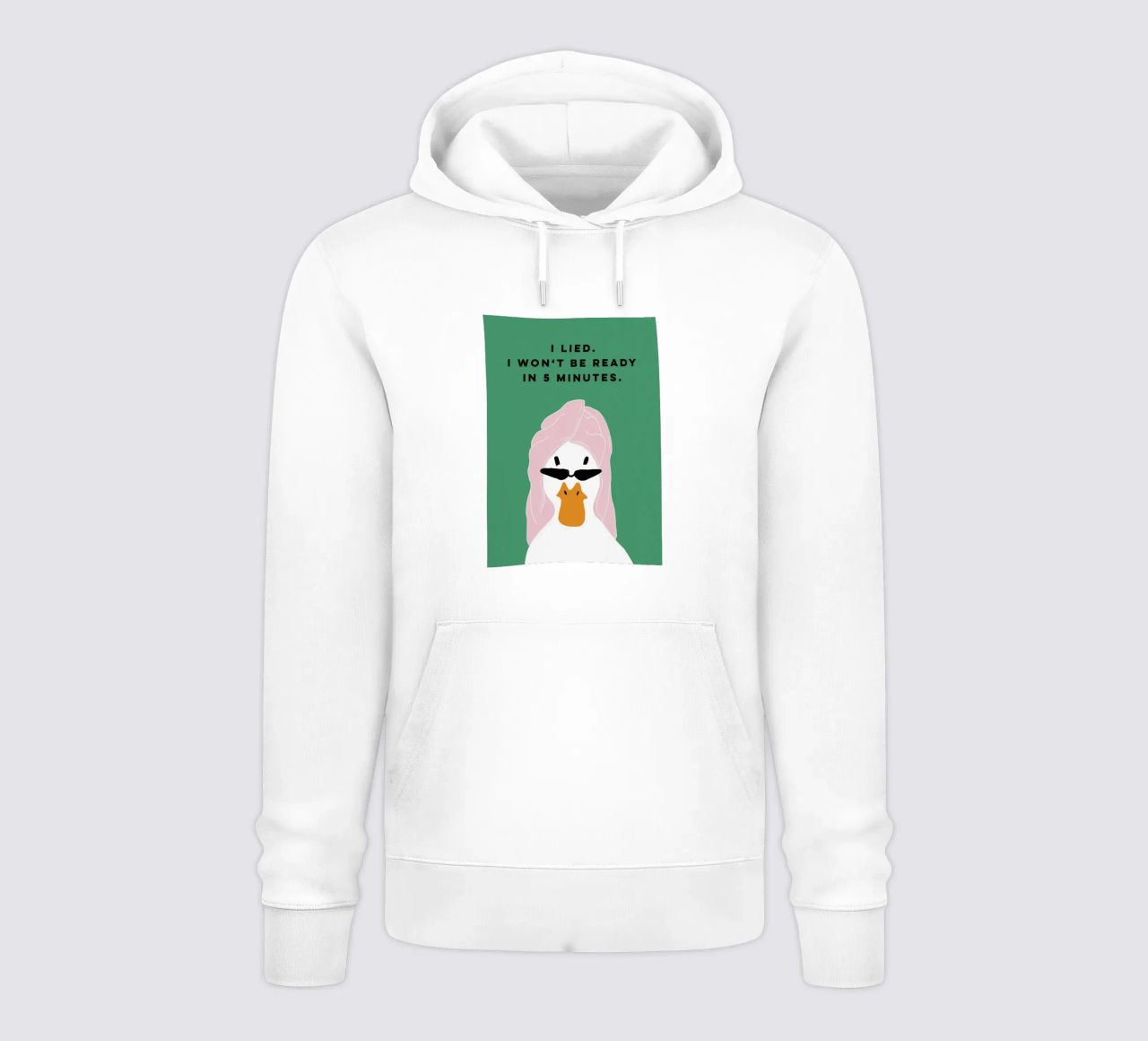 Running late Duck felpa con cappuccio da thesoulhugclub