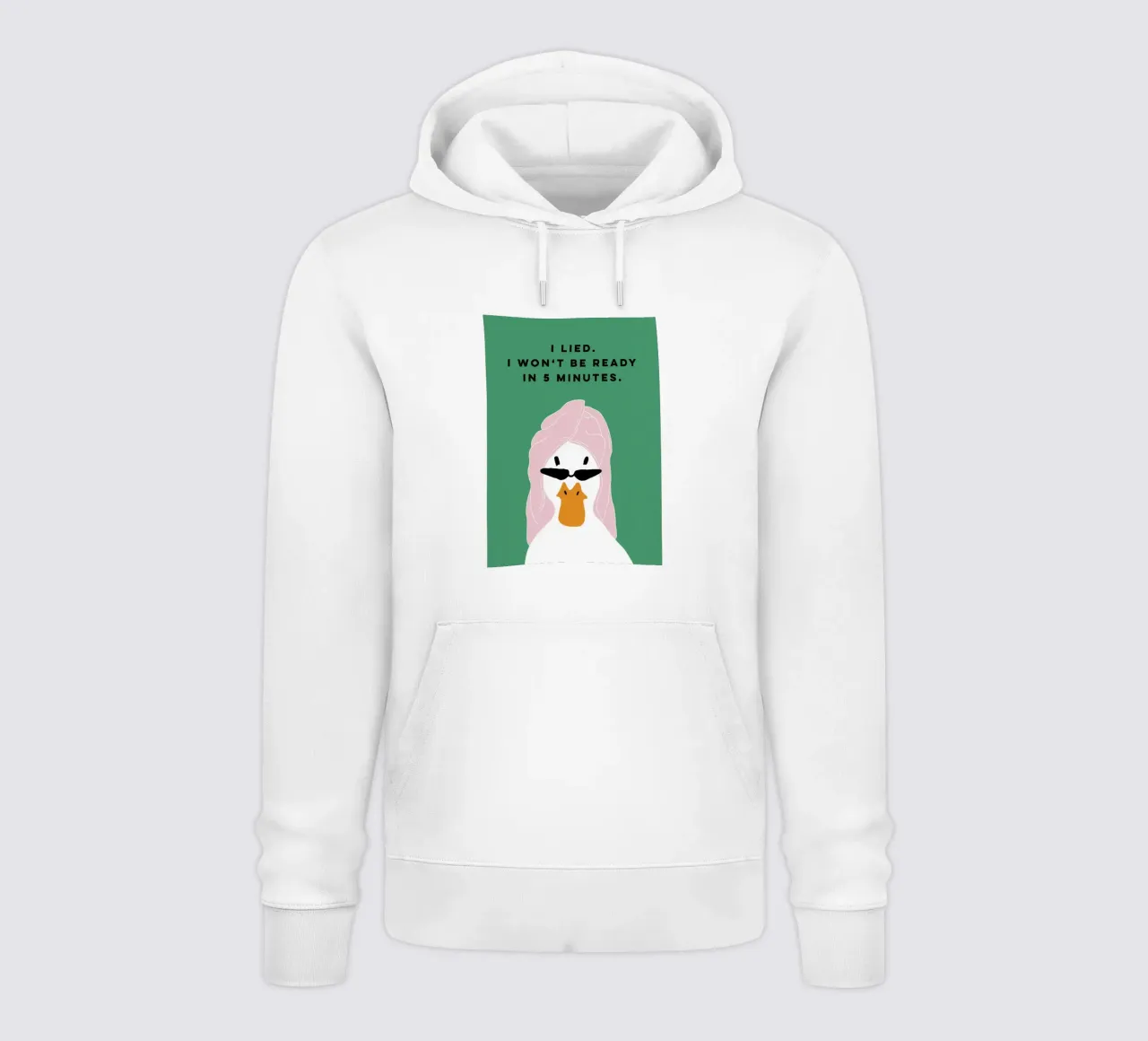 Running late Duck felpa con cappuccio da thesoulhugclub