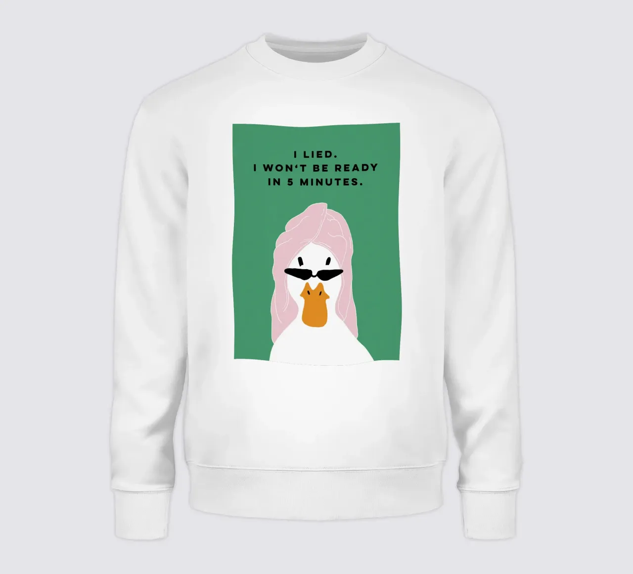 Running late Duck felpa da thesoulhugclub