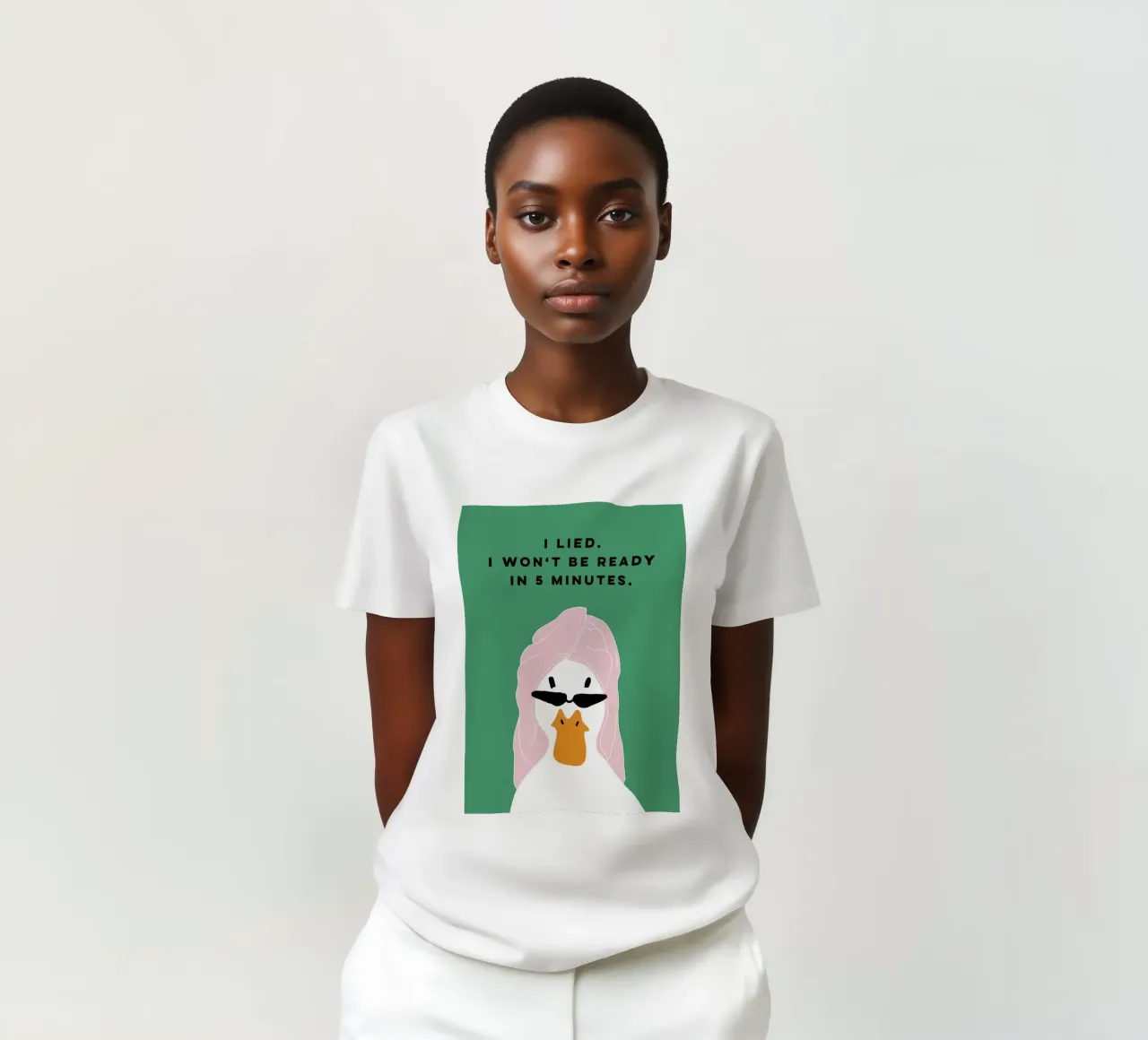 Running late Duck t-shirt van thesoulhugclub