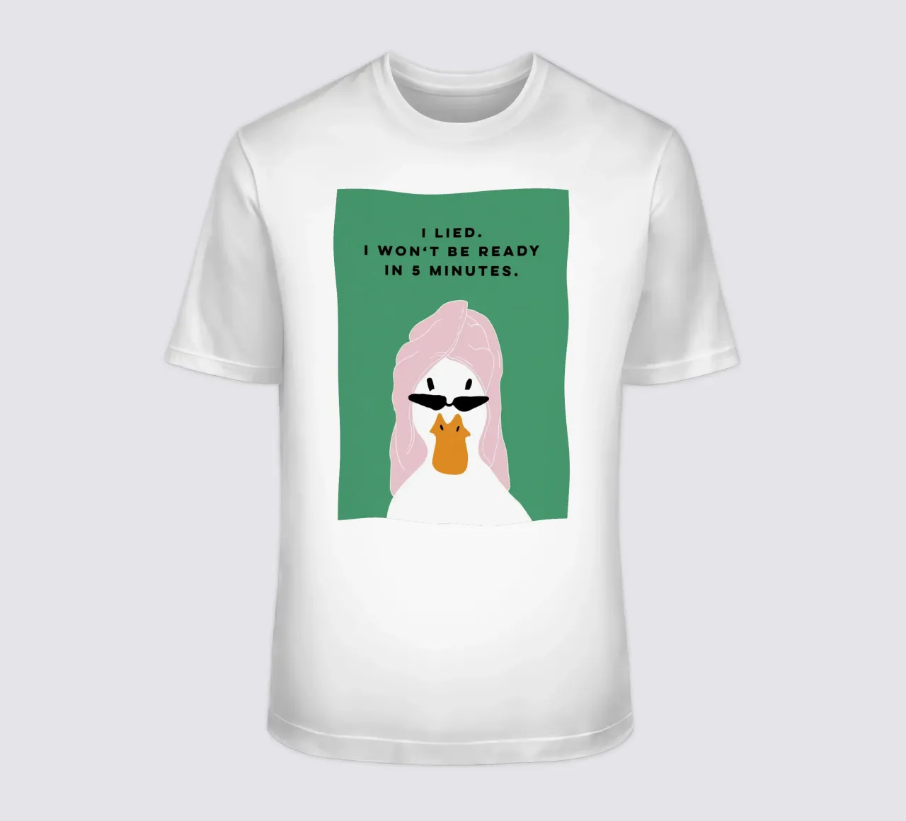 Running late Duck t-shirt van thesoulhugclub