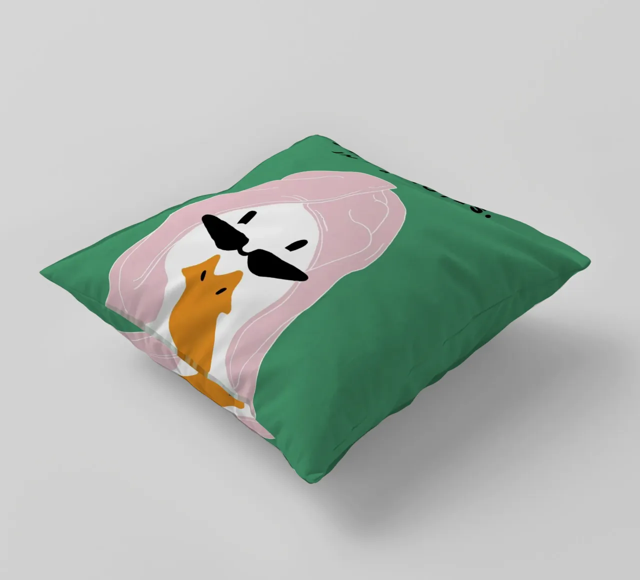Running late Duck Kissen von thesoulhugclub