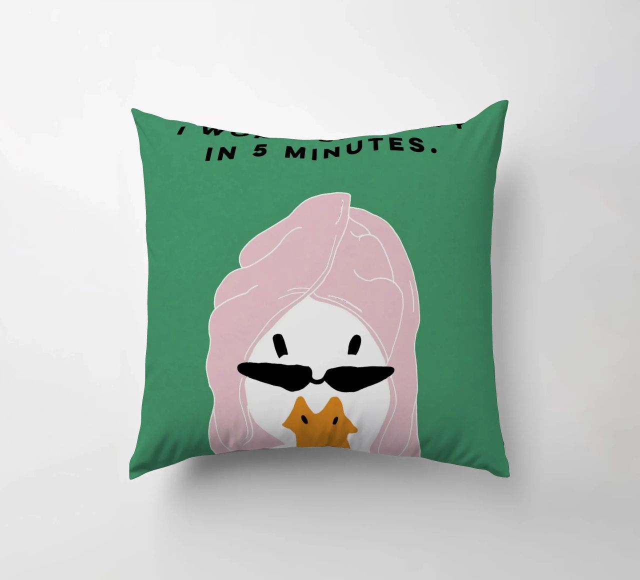 Running late Duck cuscino da thesoulhugclub