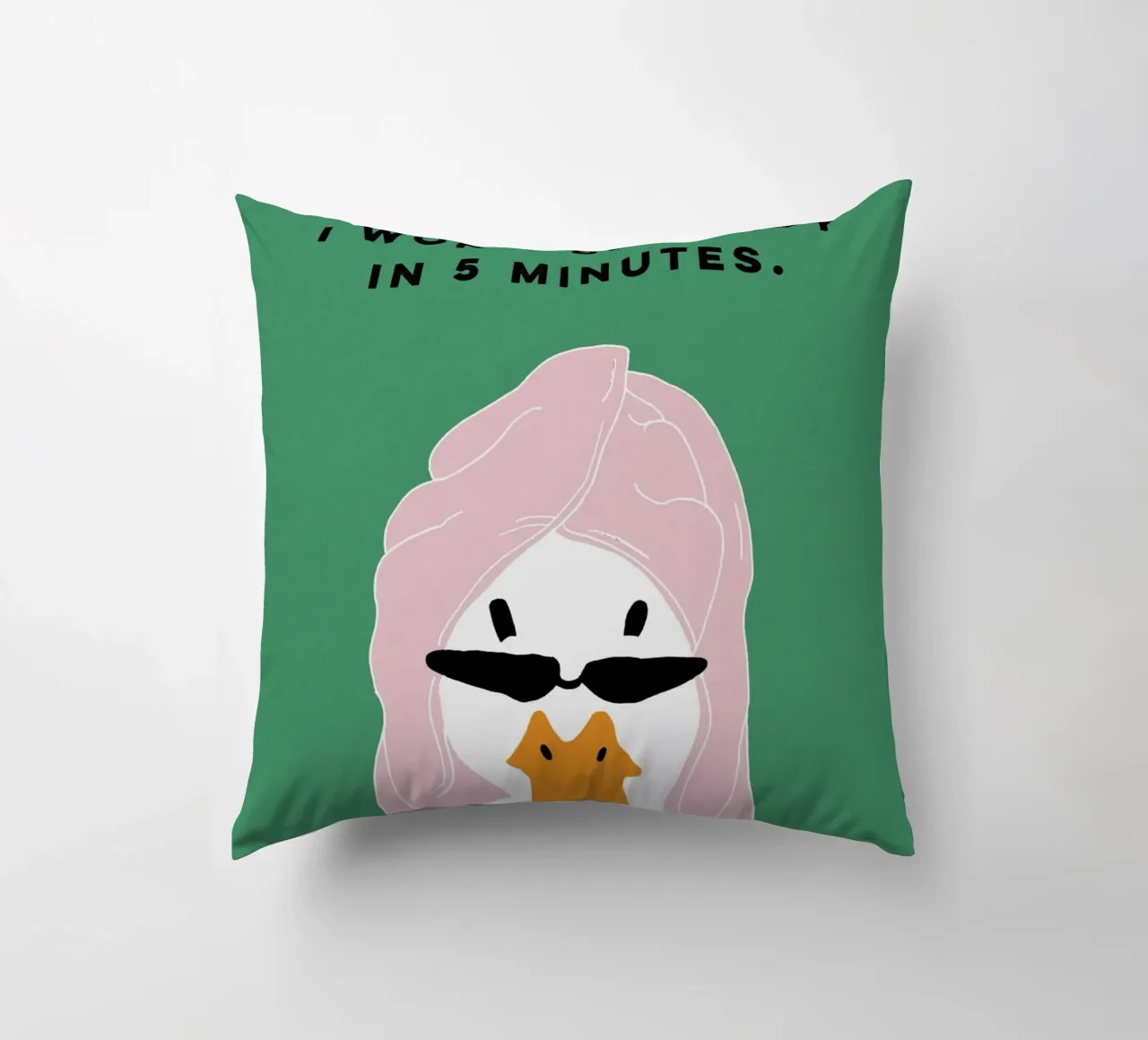 Running late Duck cuscino da thesoulhugclub