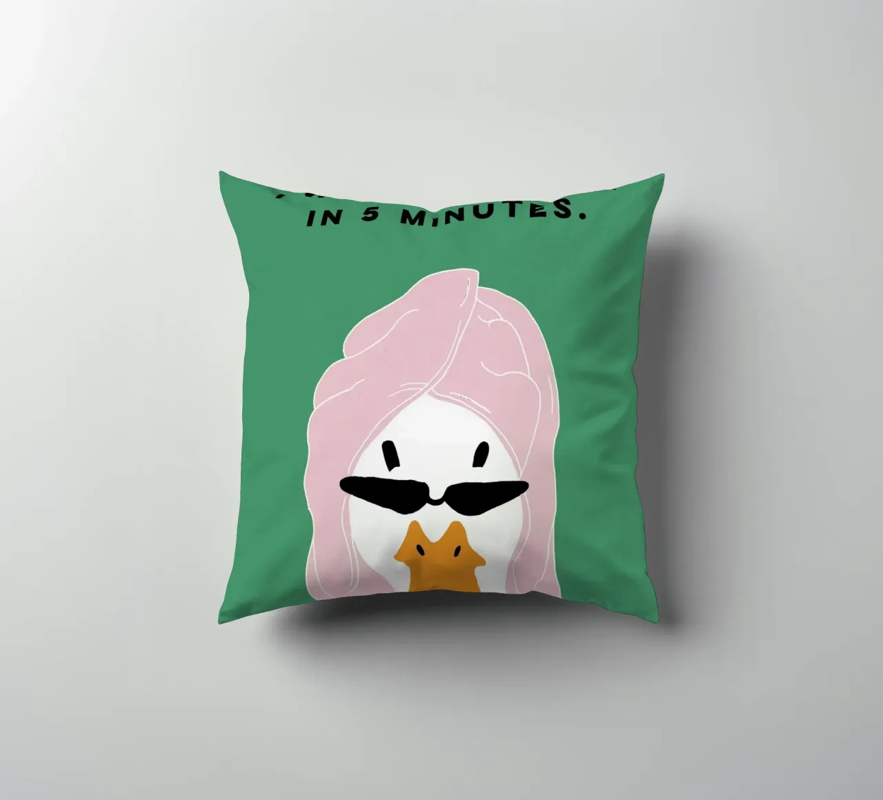 Running late Duck cuscino da thesoulhugclub