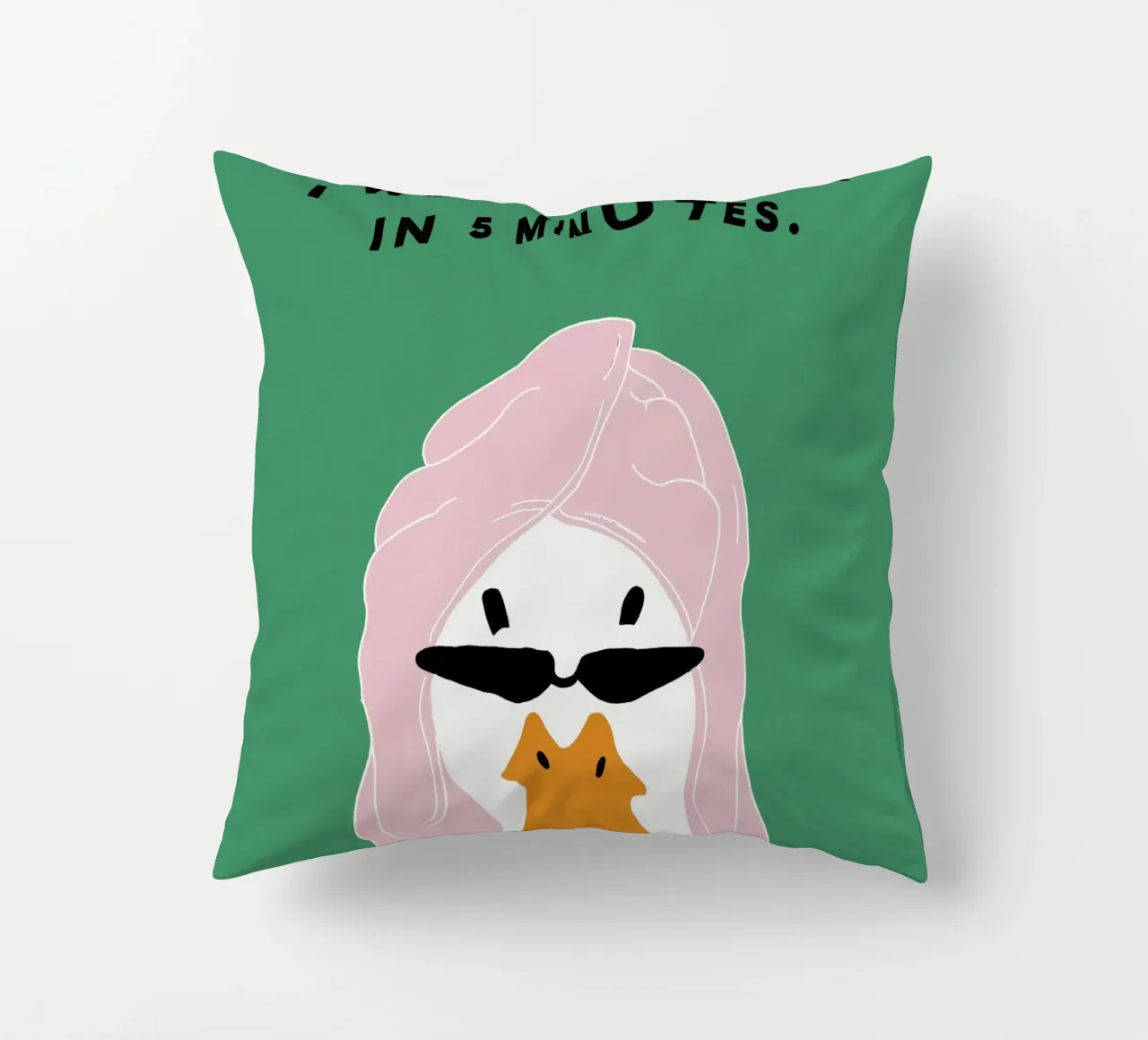 Running late Duck cuscino da thesoulhugclub