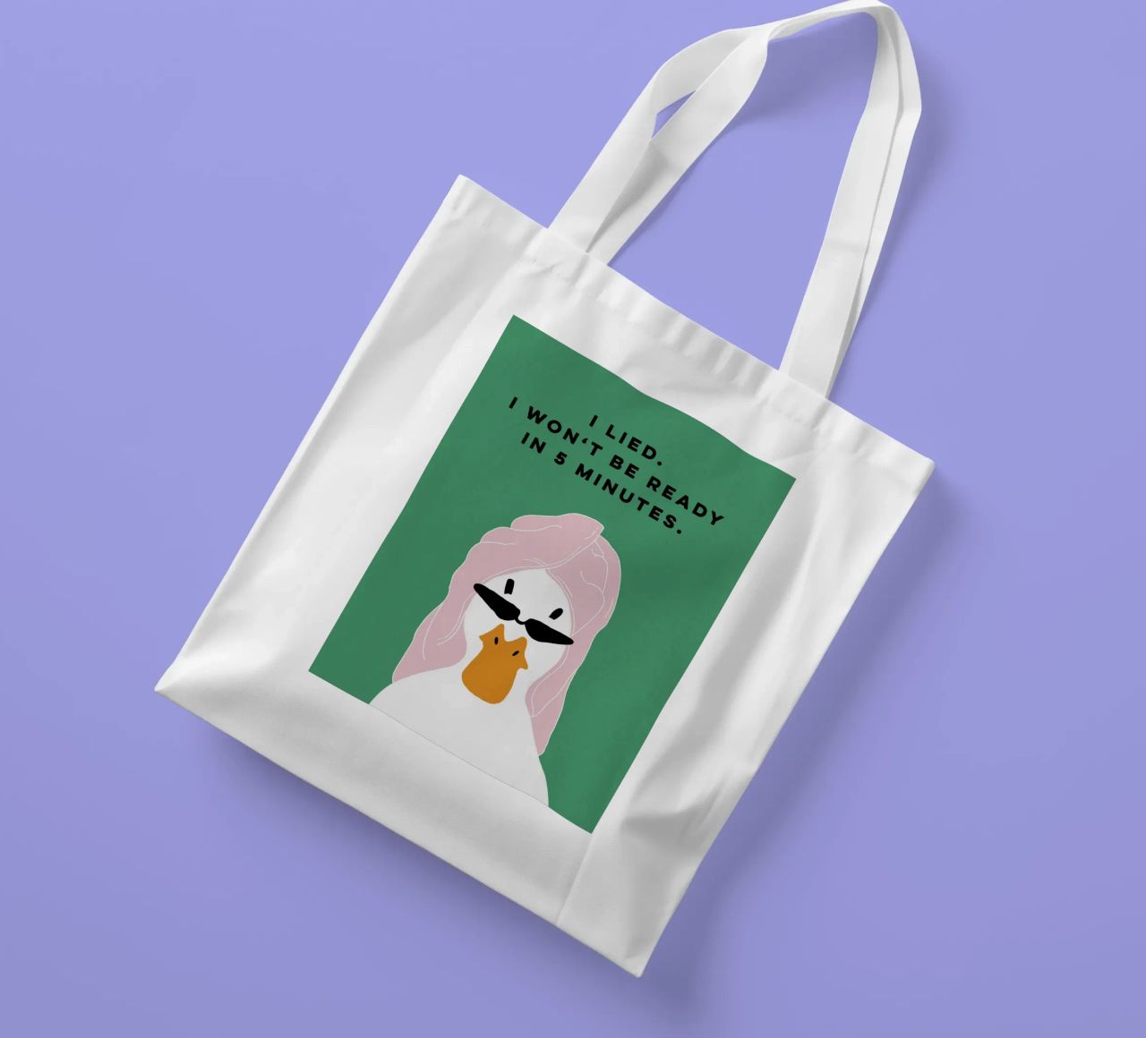 Running late Duck borsa in juta da thesoulhugclub