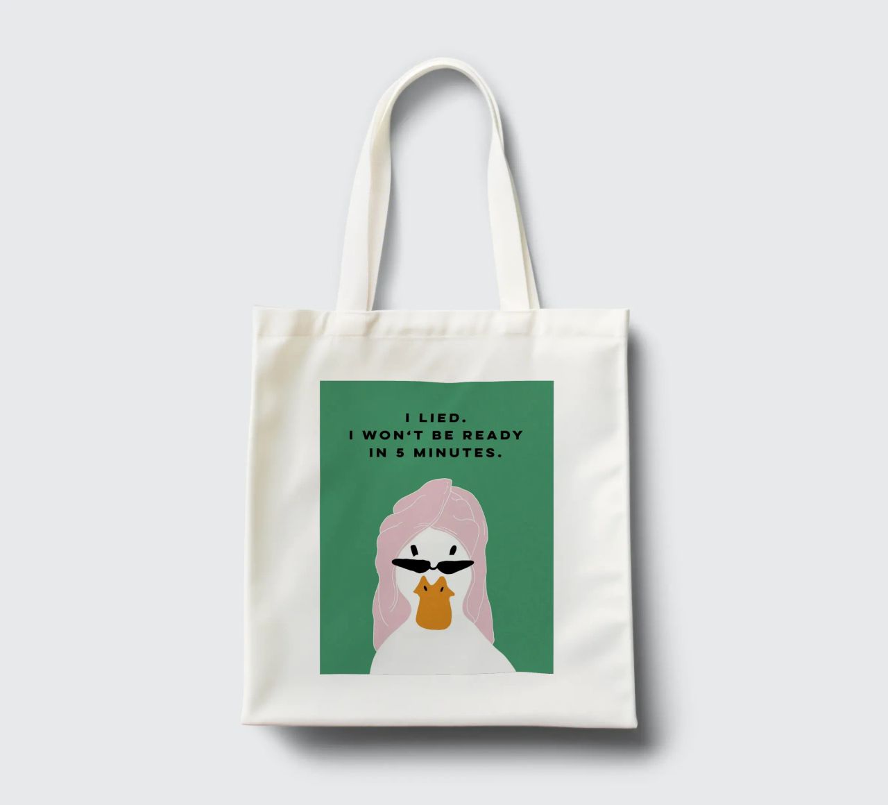 Running late Duck borsa in juta da thesoulhugclub