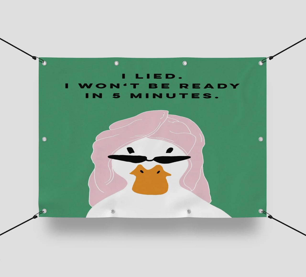 Running late Duck telo in pvc da thesoulhugclub