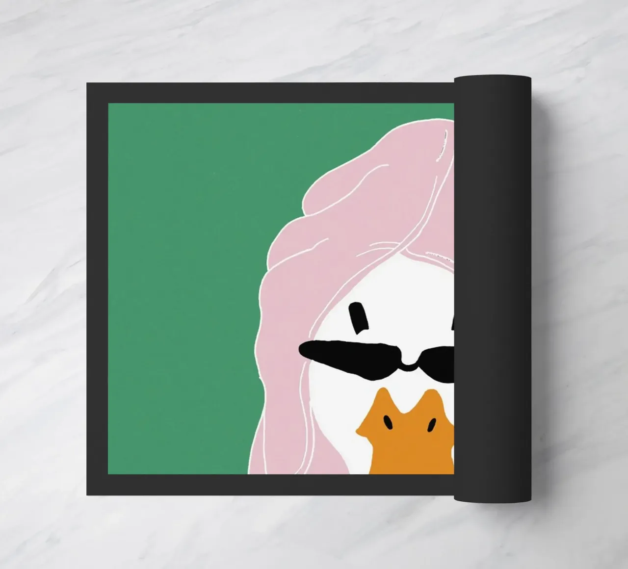Running late Duck Fußmatte von thesoulhugclub