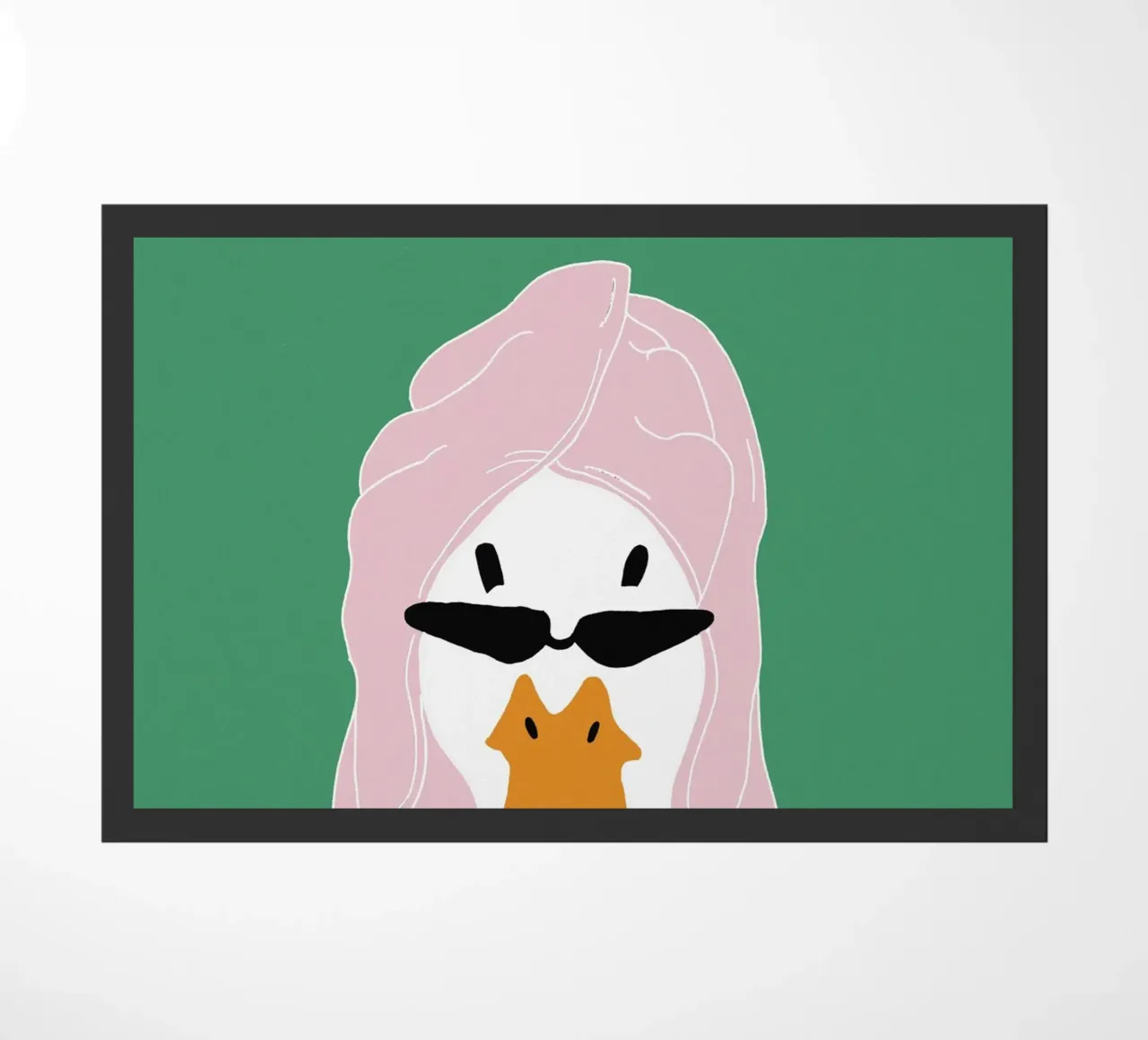Running late Duck Fußmatte von thesoulhugclub