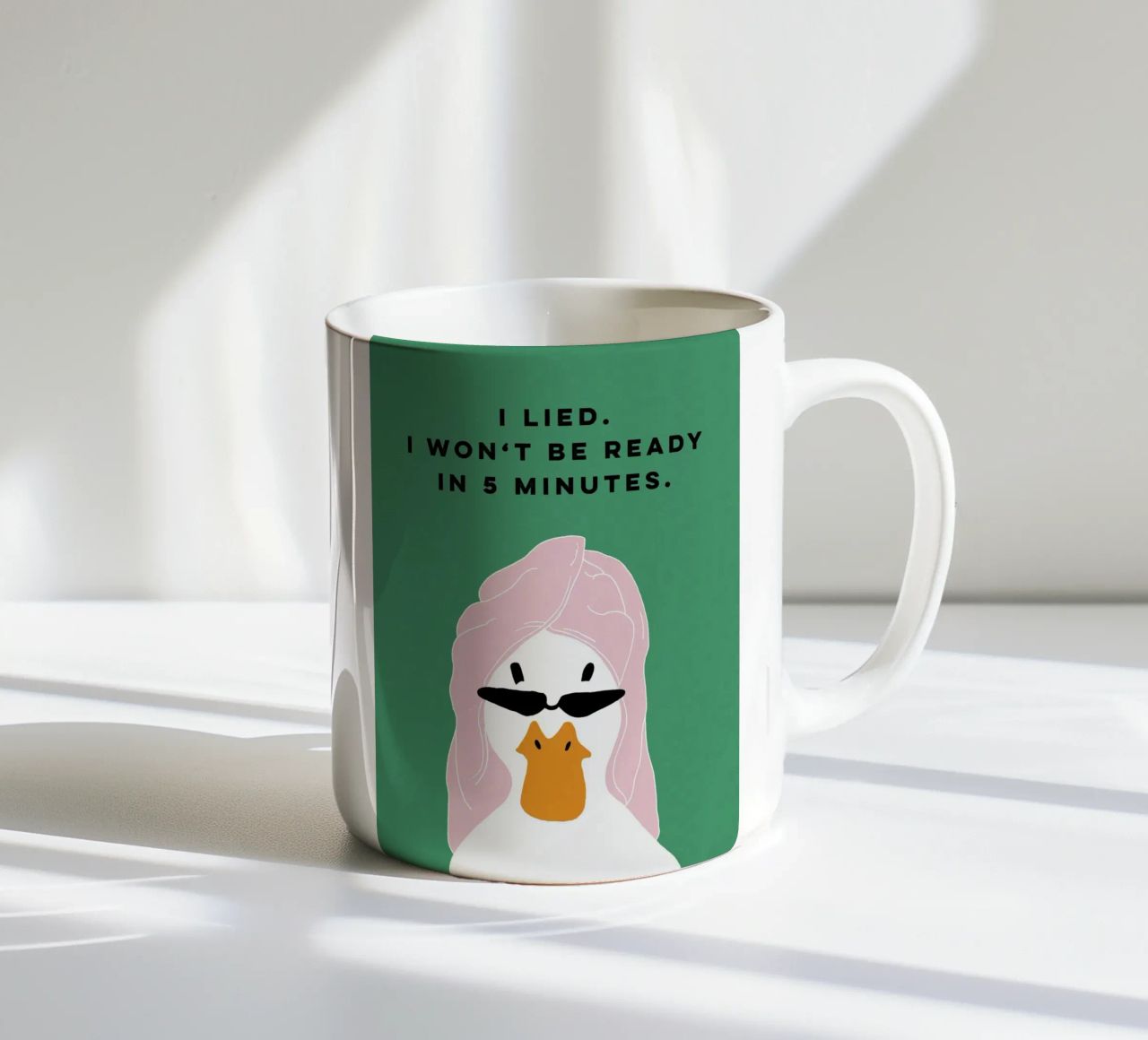 Running late Duck tazza in ceramica da thesoulhugclub