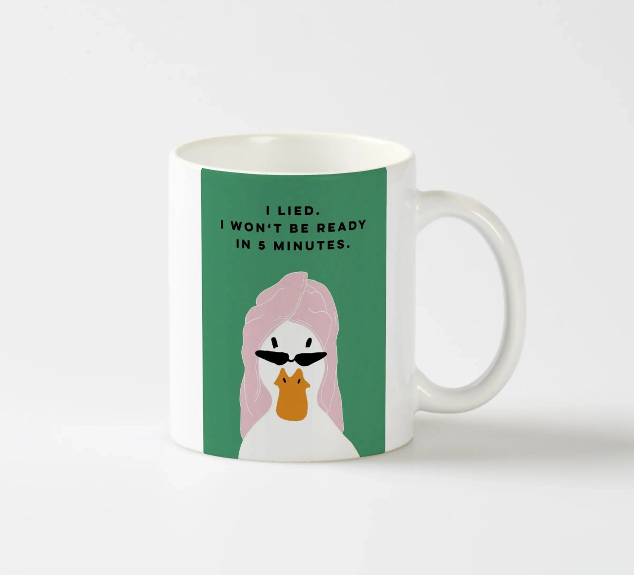 Running late Duck tazza in ceramica da thesoulhugclub