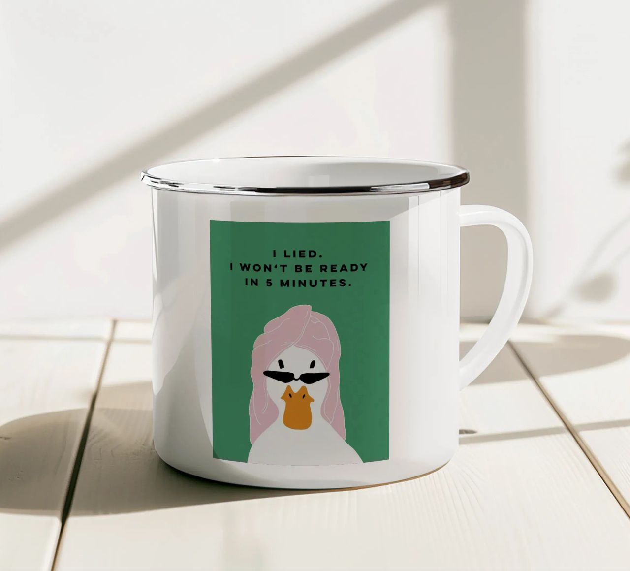 Running late Duck tazza in smalto da thesoulhugclub