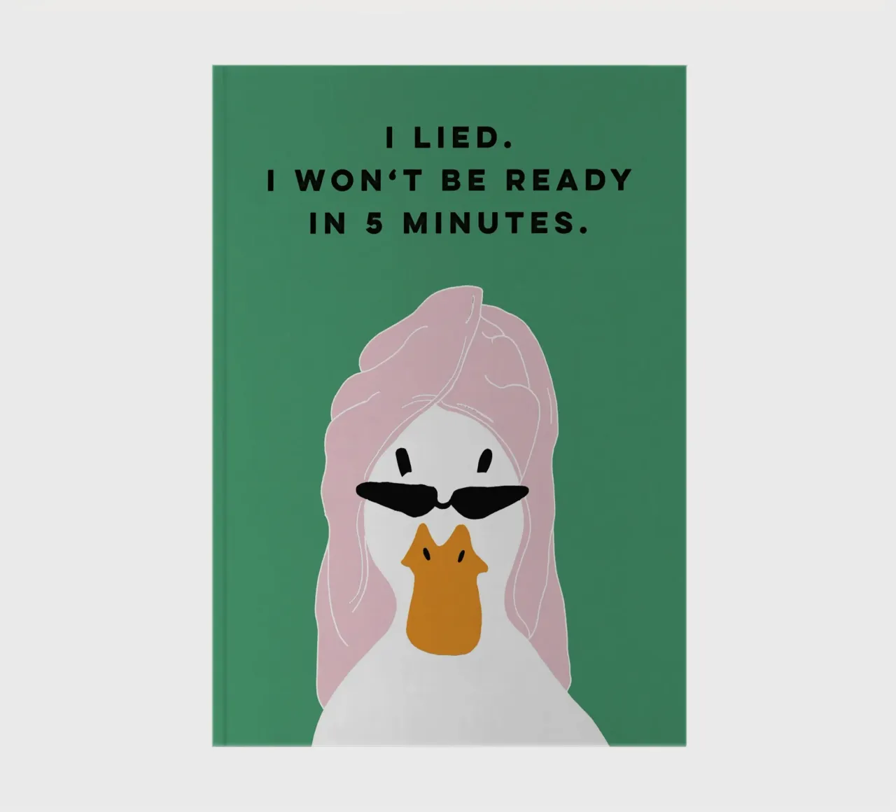 Running late Duck notebook by thesoulhugclub