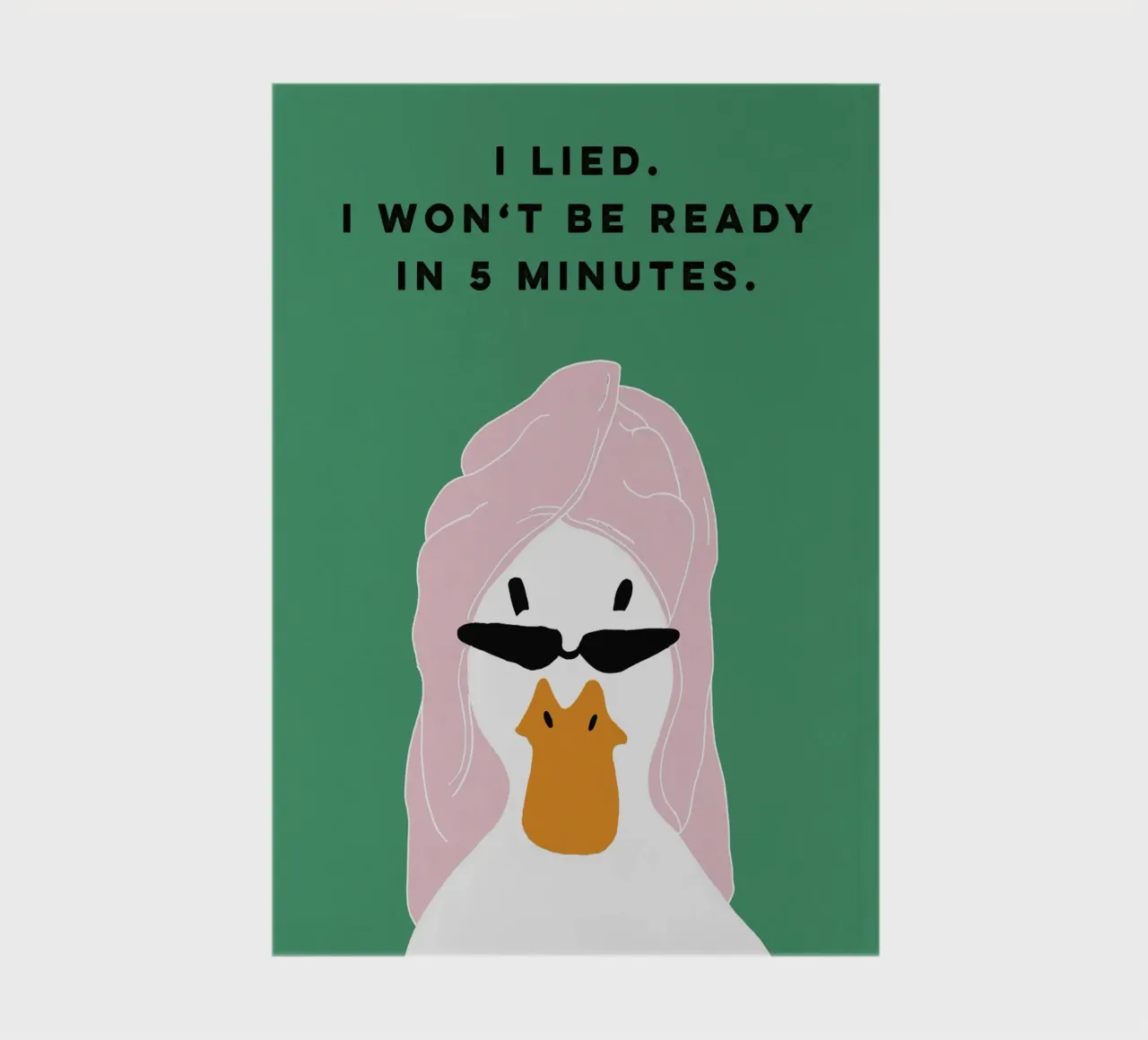 Running late Duck notebook by thesoulhugclub