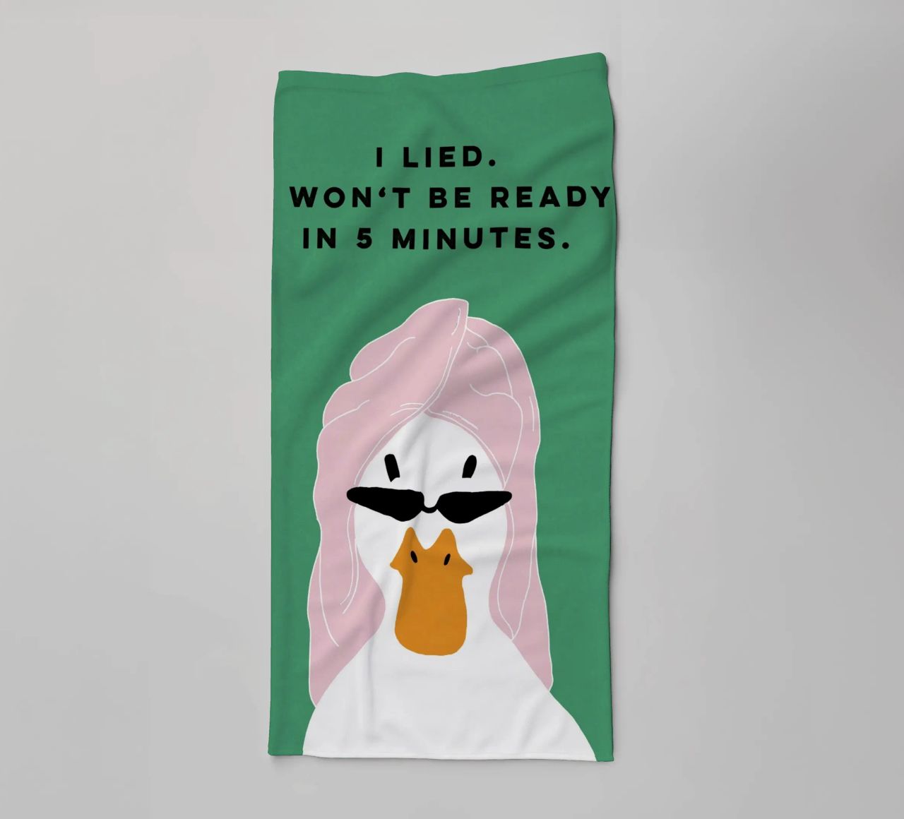 Running late Duck Handtuch von thesoulhugclub