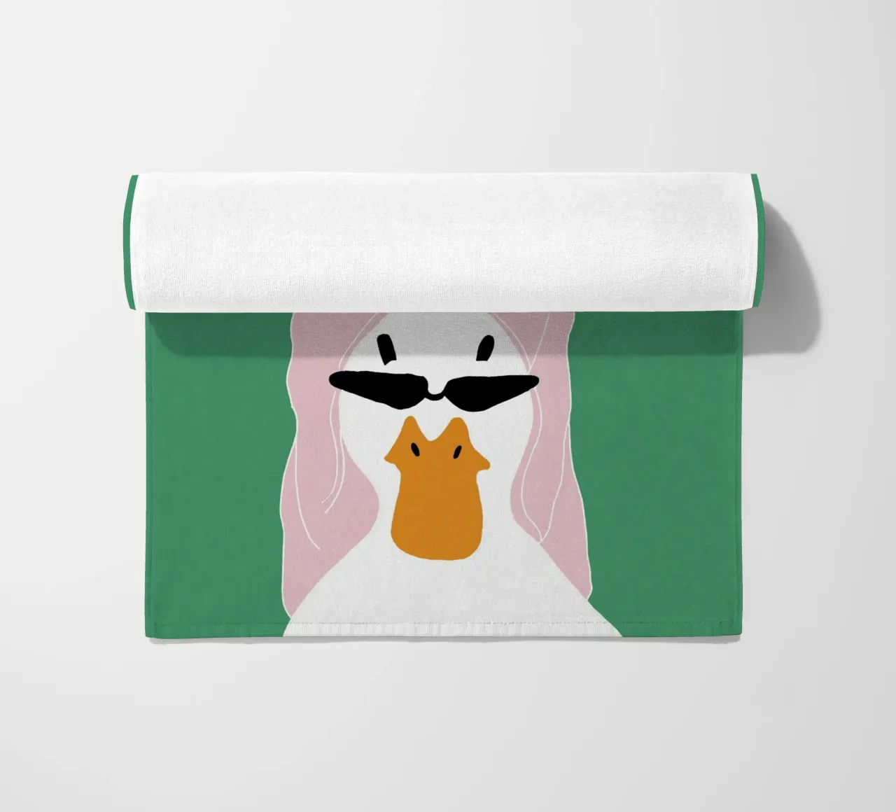 Running late Duck Strandtuch von thesoulhugclub