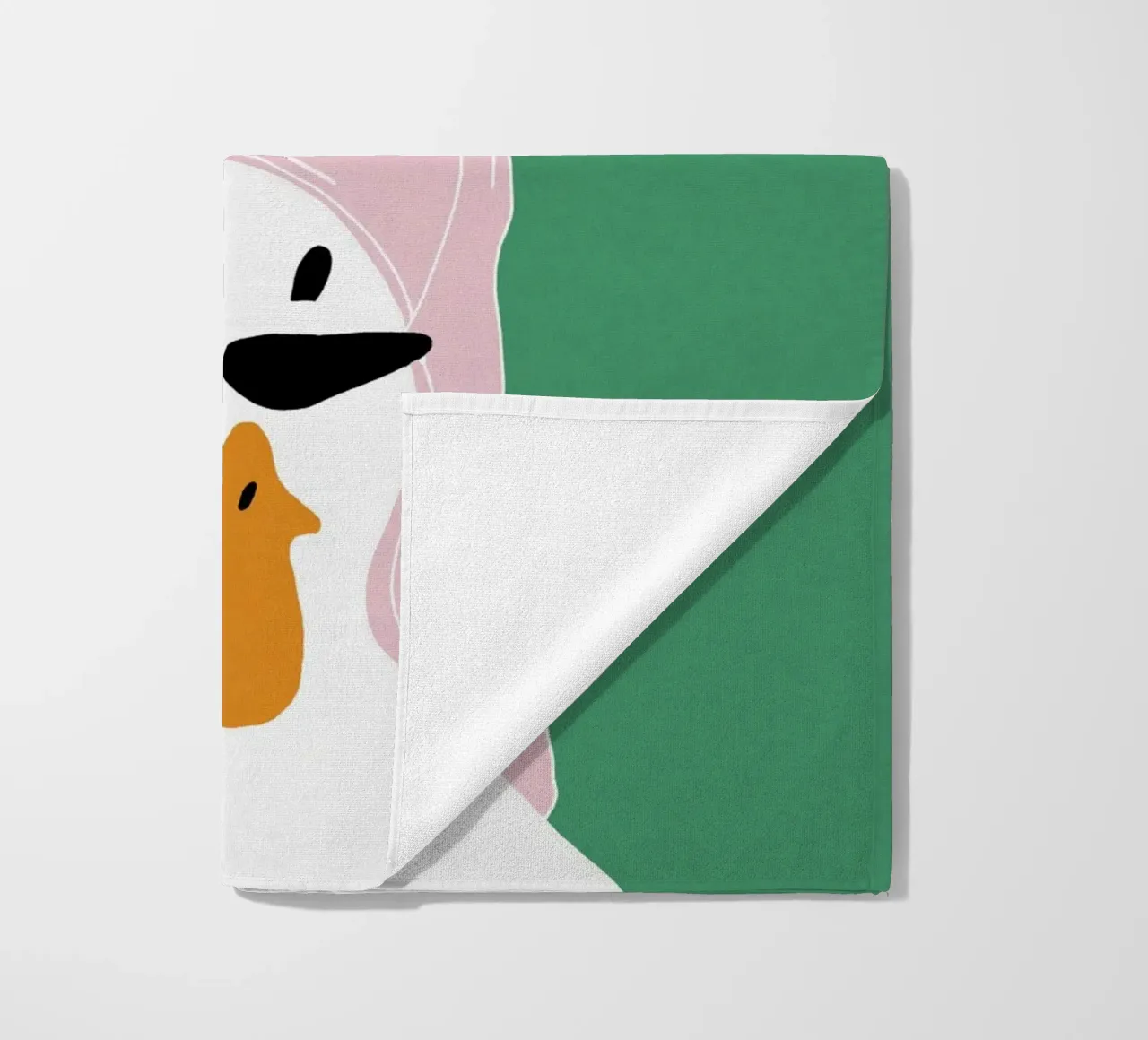 Running late Duck Strandtuch von thesoulhugclub