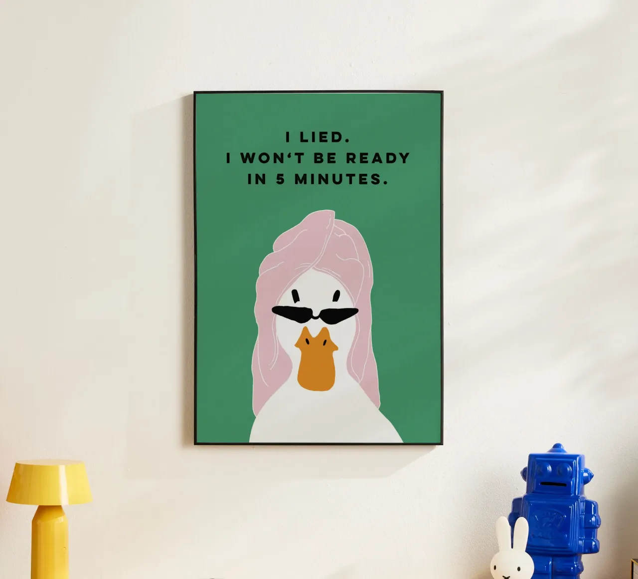 Running late Duck alluminio dibond da thesoulhugclub