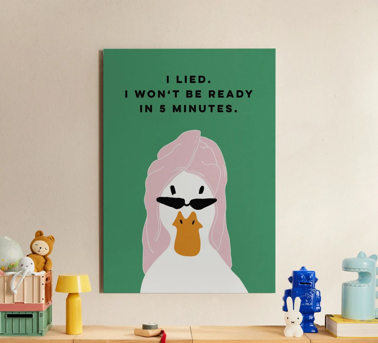 Running late Duck alluminio dibond da thesoulhugclub