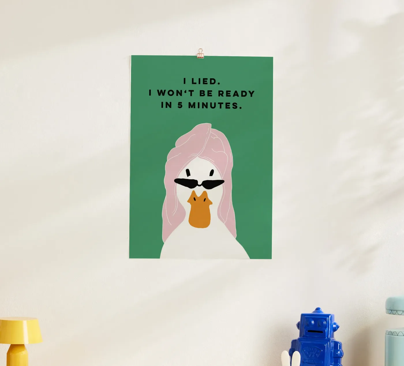 Running late Duck poster de thesoulhugclub