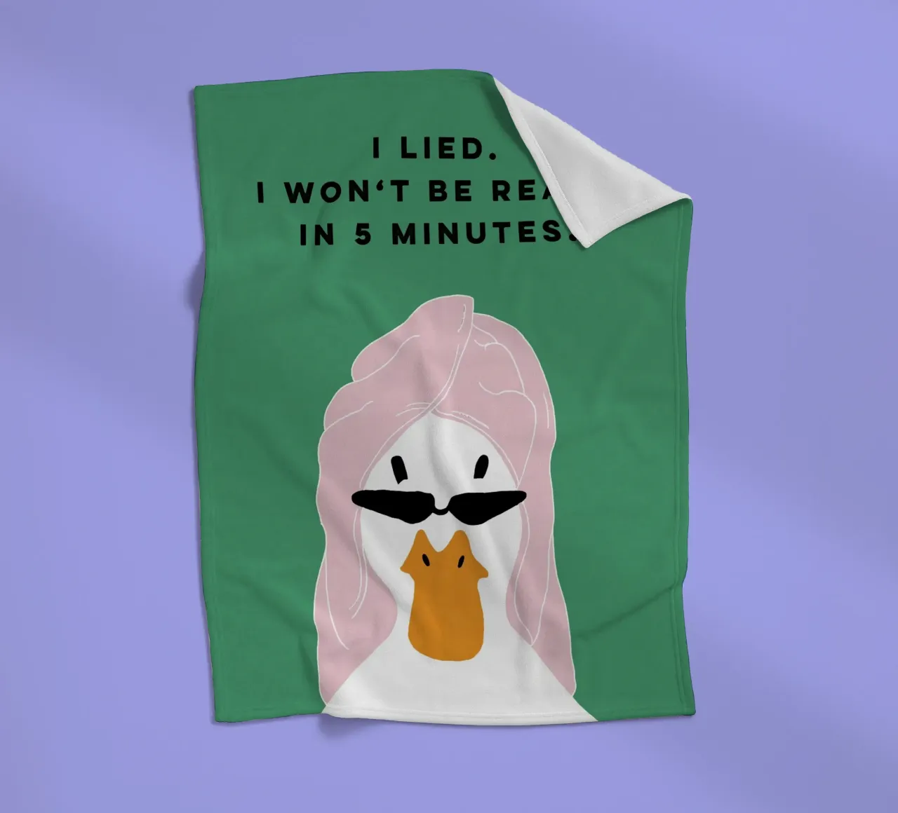 Running late Duck coperta in pile da thesoulhugclub