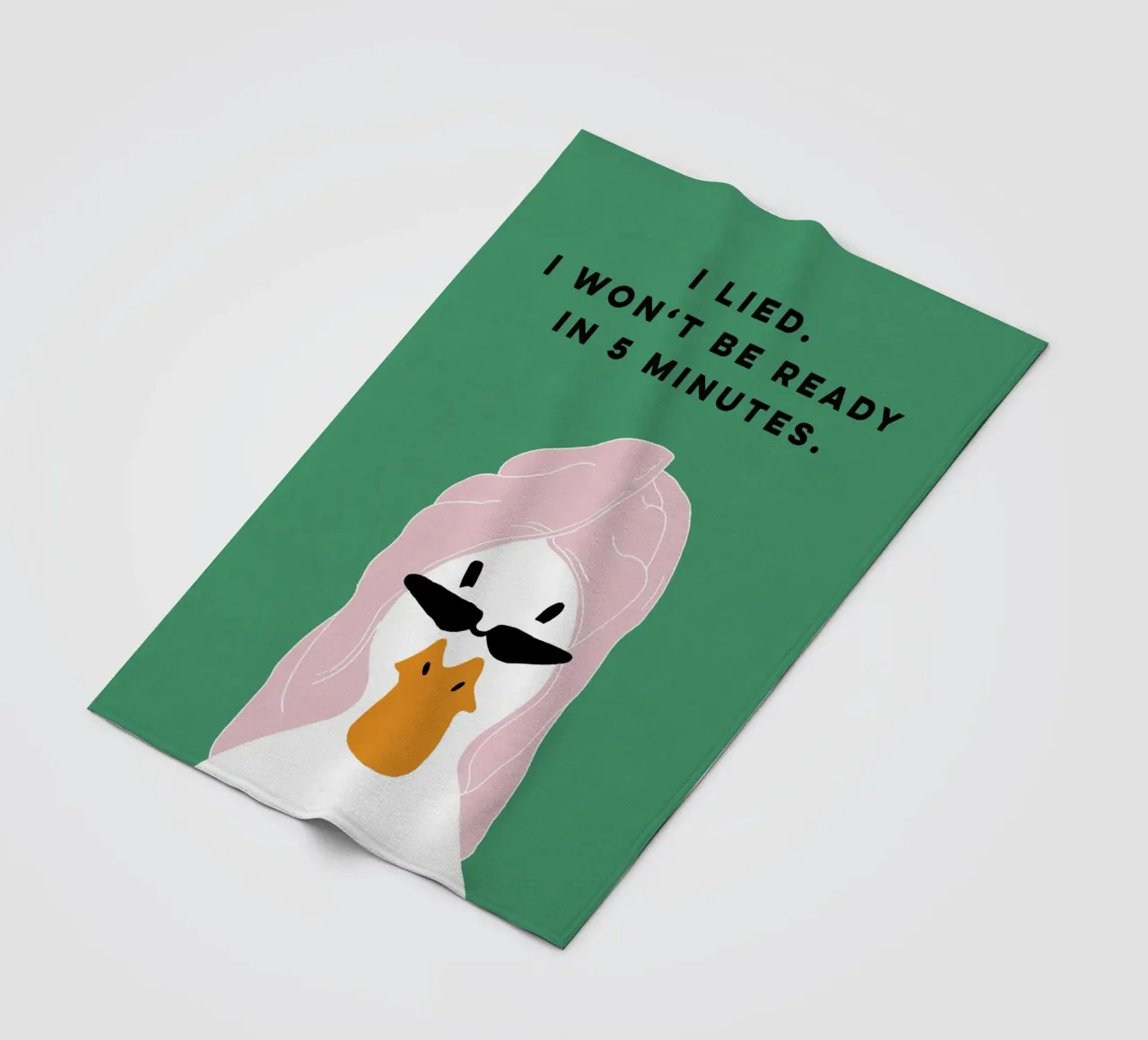 Running late Duck coperta in pile da thesoulhugclub