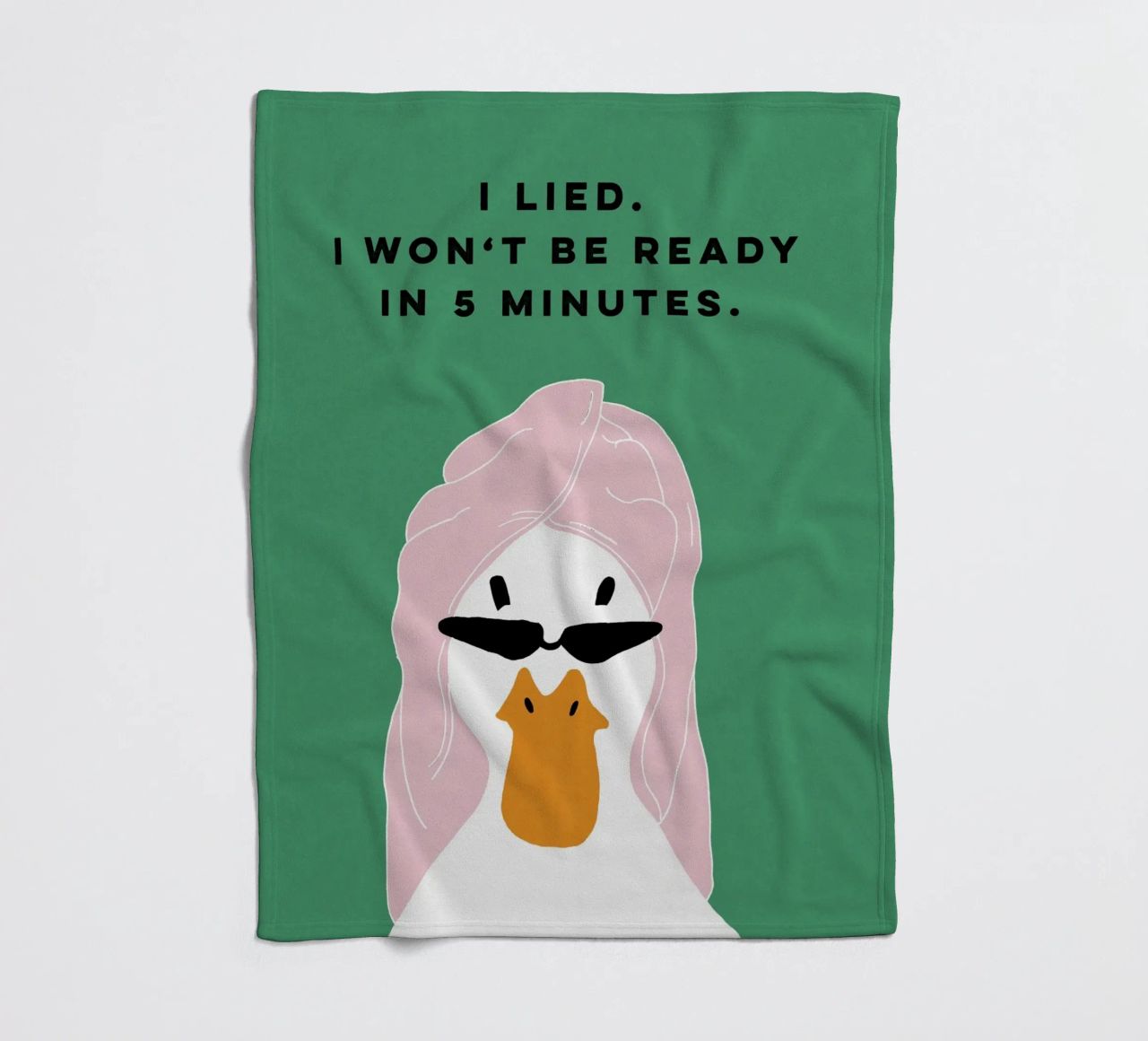 Running late Duck coperta in pile da thesoulhugclub