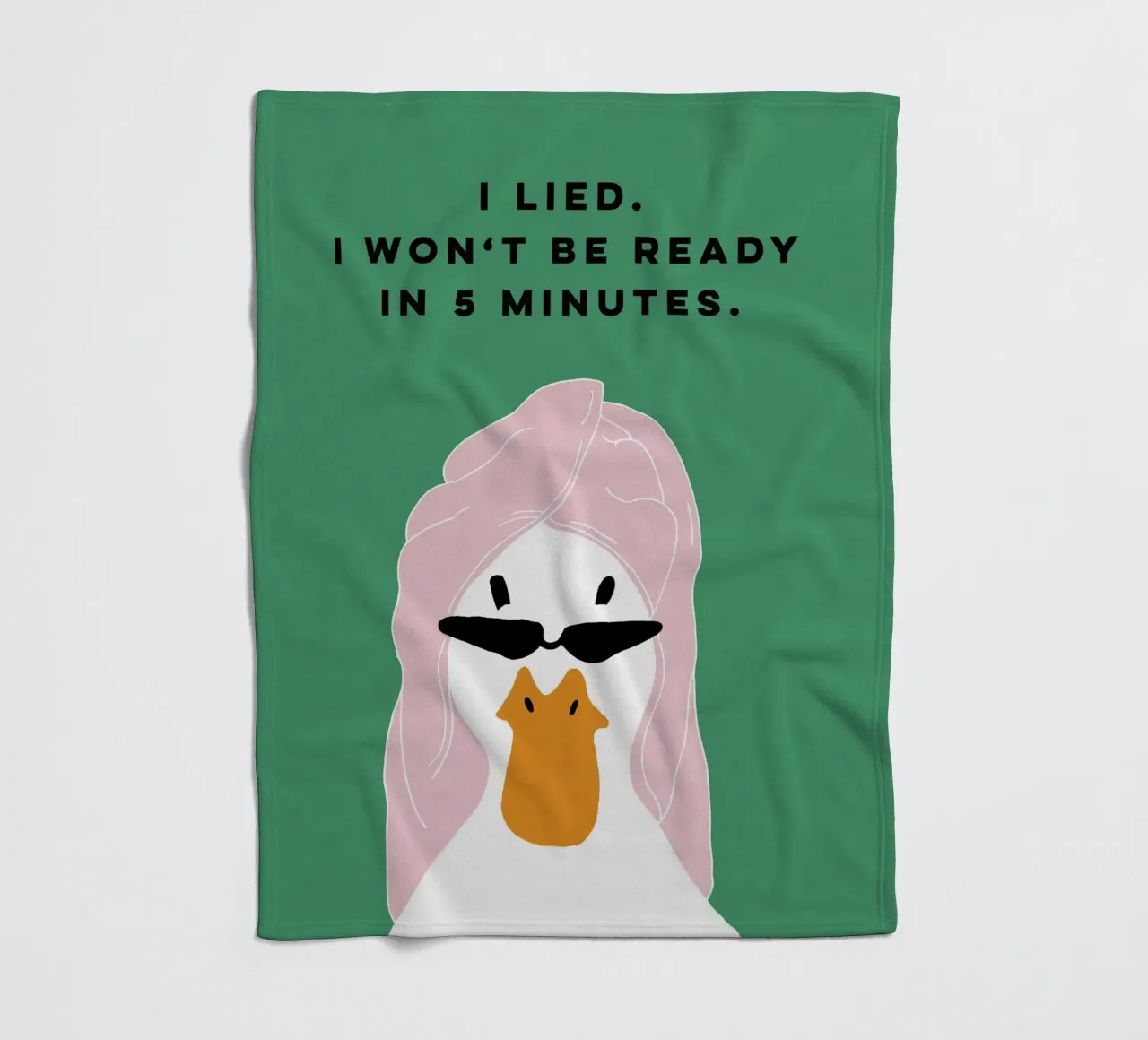 Running late Duck coperta in pile da thesoulhugclub