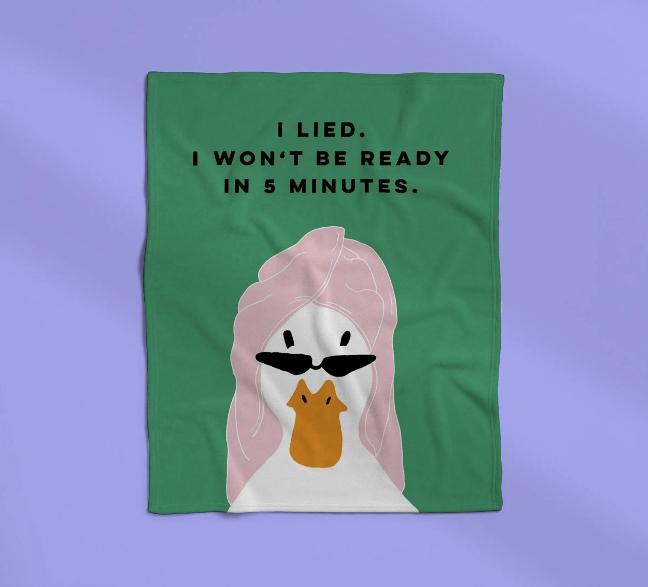 Running late Duck coperta in pile da thesoulhugclub