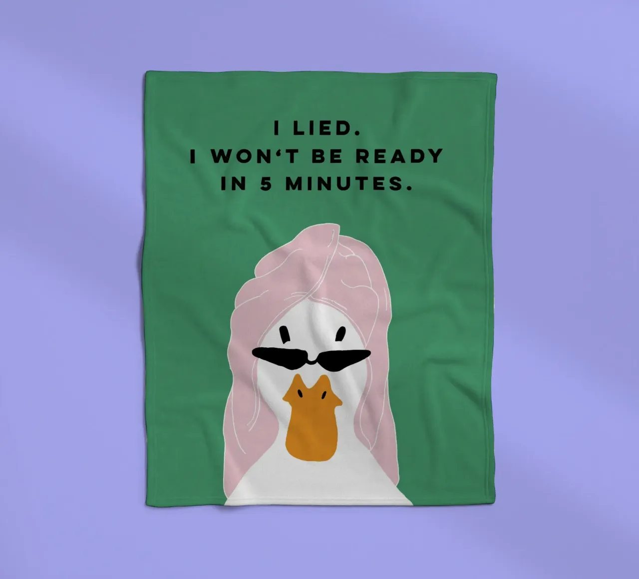 Running late Duck coperta in pile da thesoulhugclub