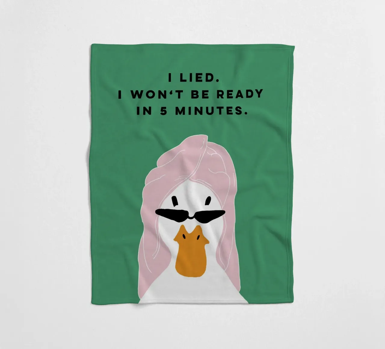 Running late Duck coperta in pile da thesoulhugclub