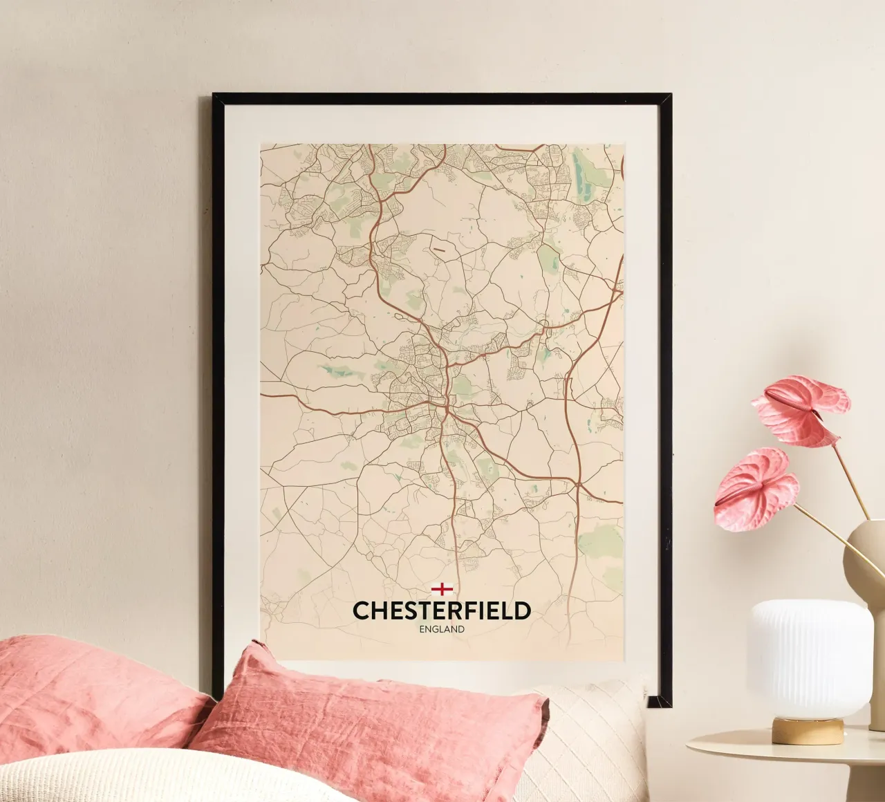 Chesterfield Regno Unito poster da Jacob W MICKELSON