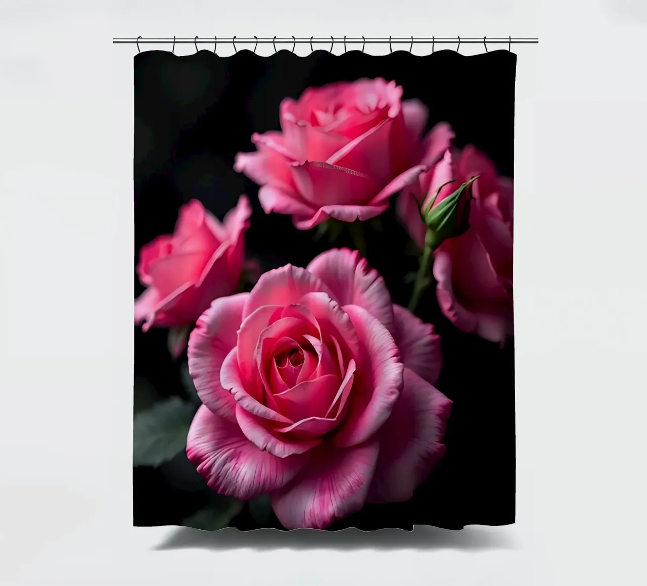 Rose_rosa_02 shower curtain by Farb- und Blütenzauber by LK