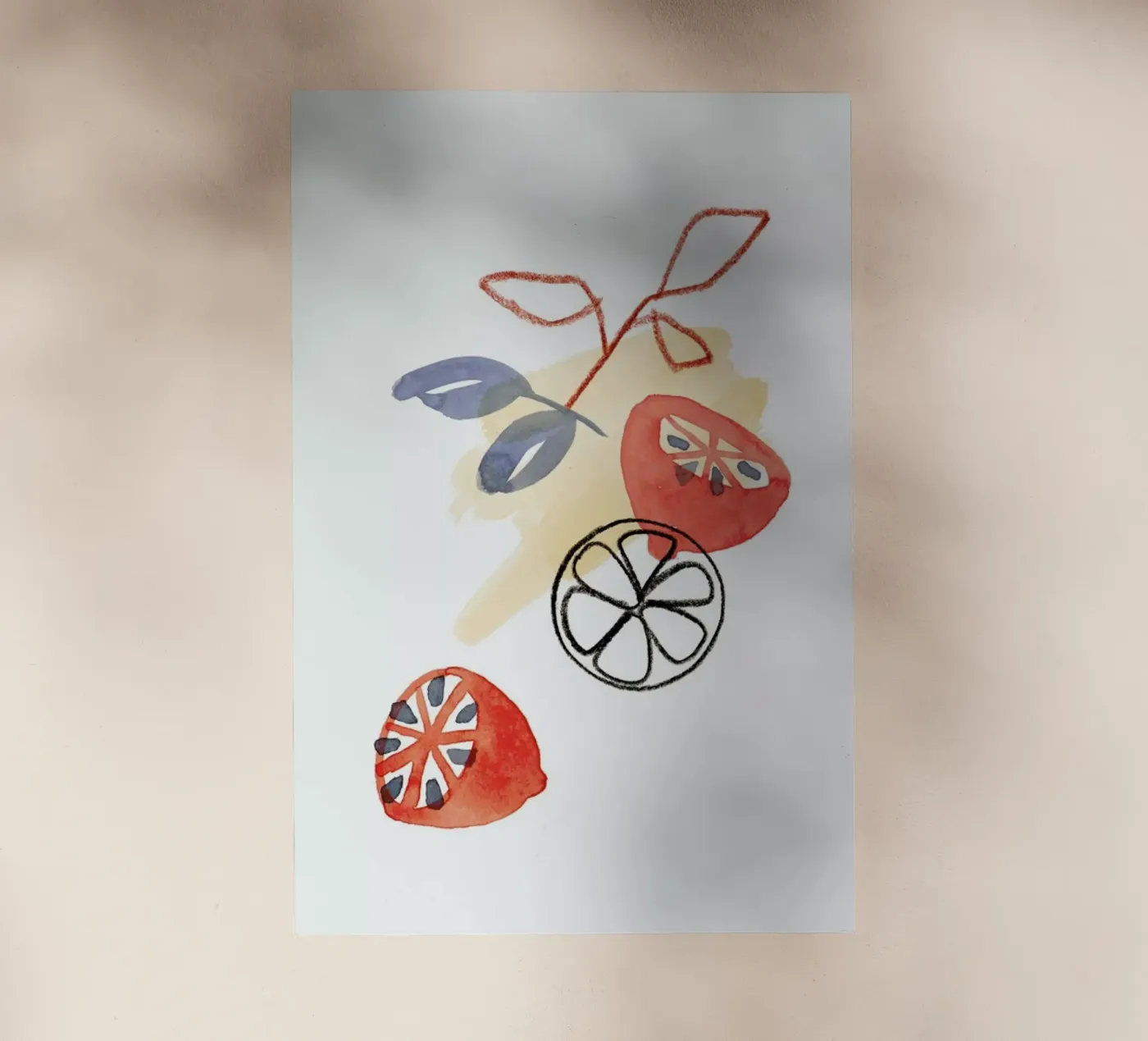 Lemons 2 pellicola backlit da Farina Kuklinski