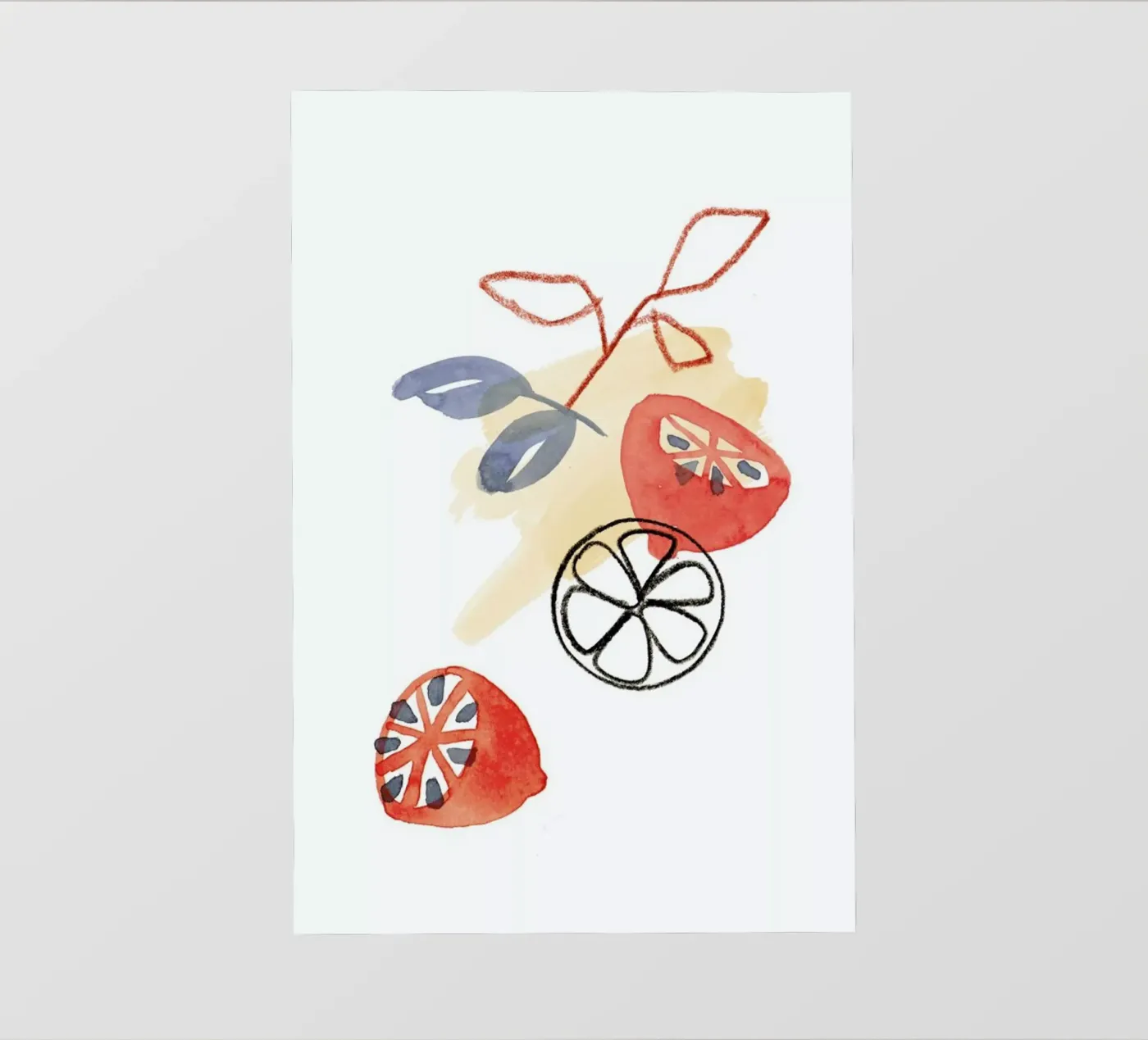 Lemons 2 pellicola backlit da Farina Kuklinski