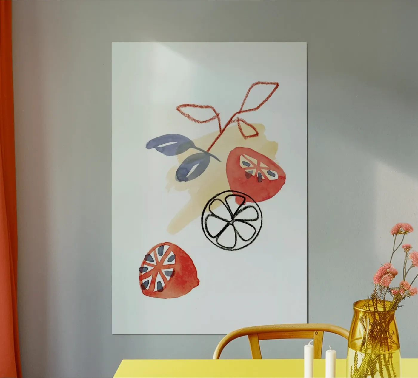 Lemons 2 poster by Farina Kuklinski