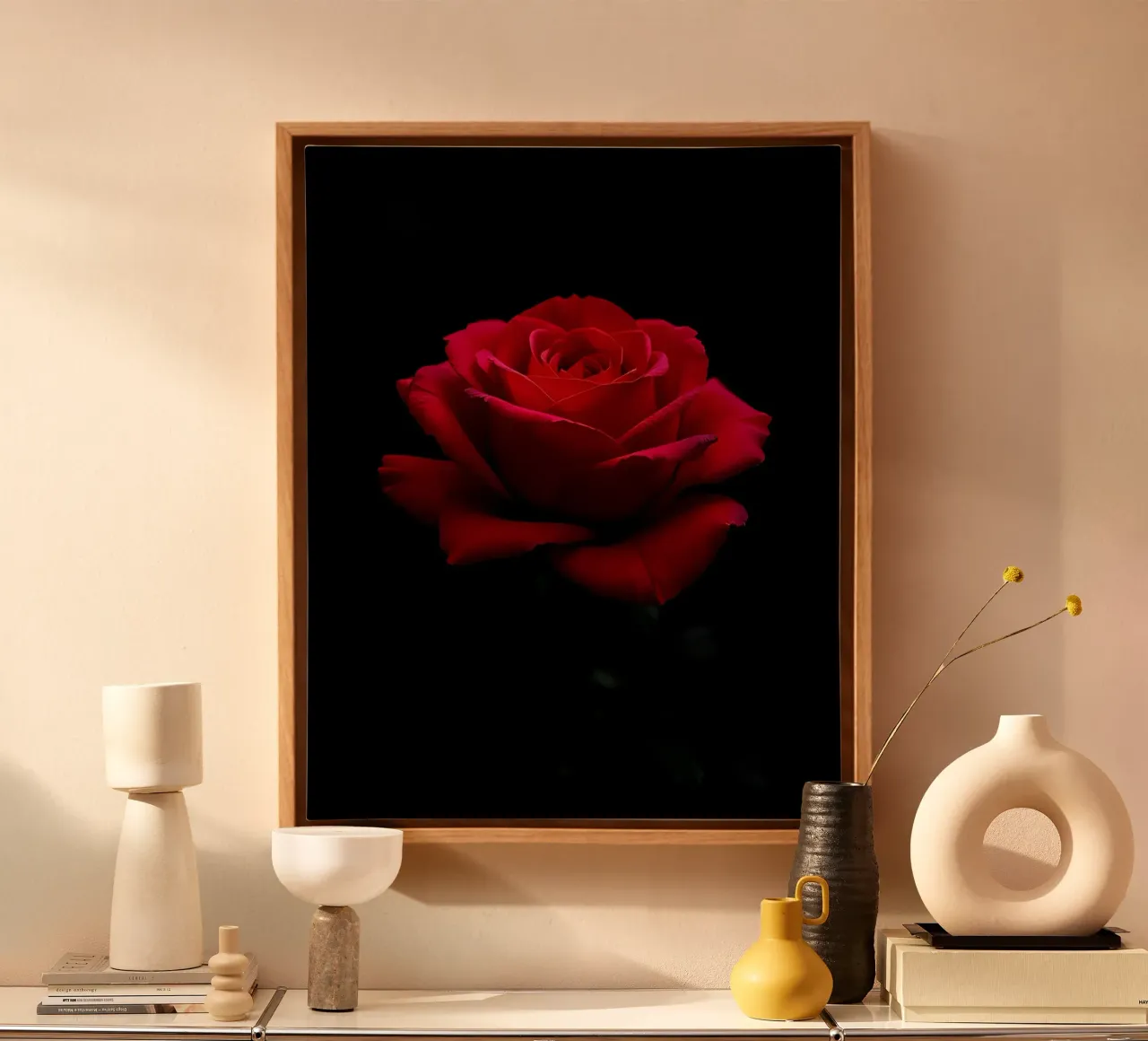 Rose_rot_01 canvas by Farb- und Blütenzauber by LK