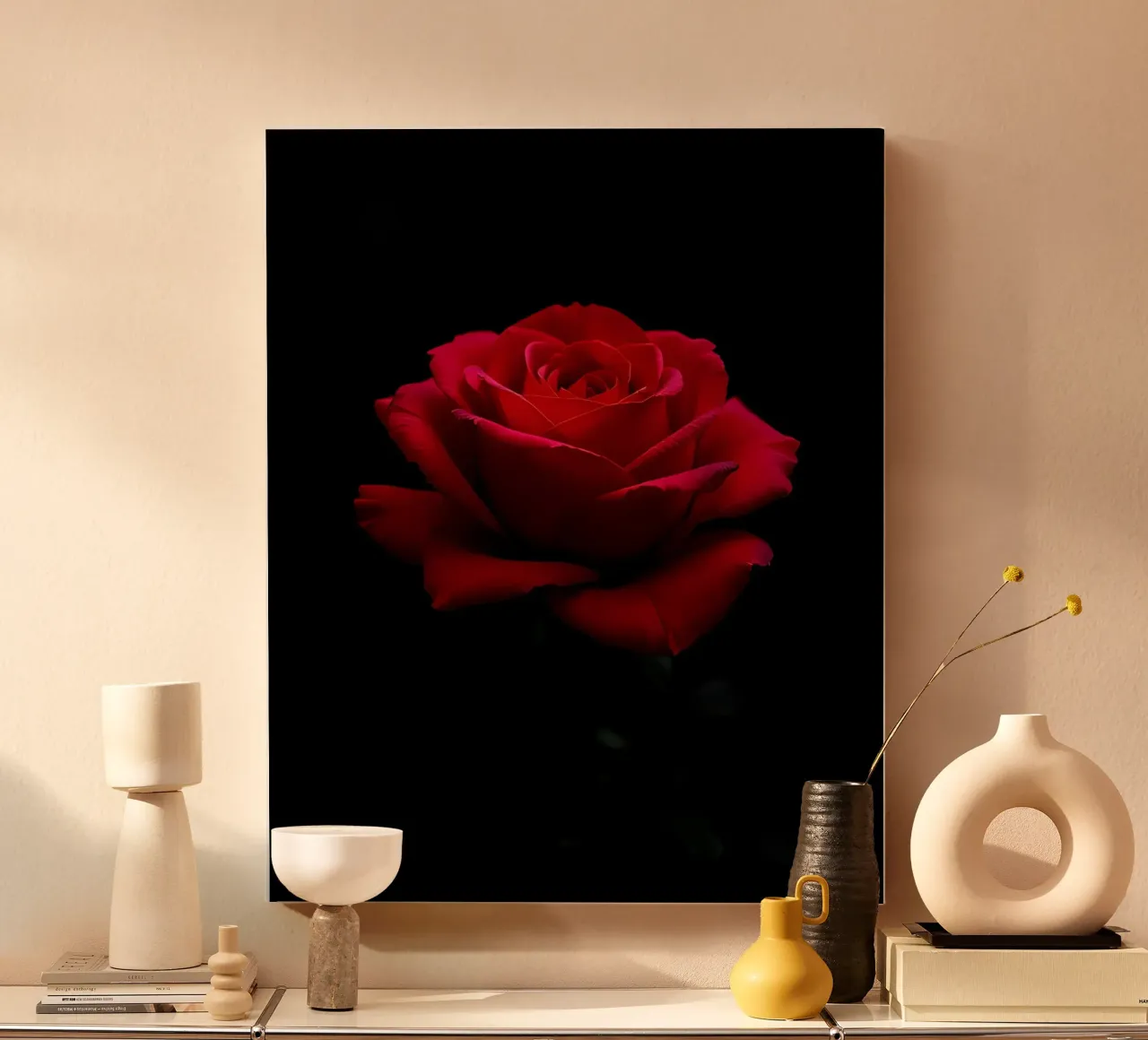 Rose_rot_01 canvas by Farb- und Blütenzauber by LK