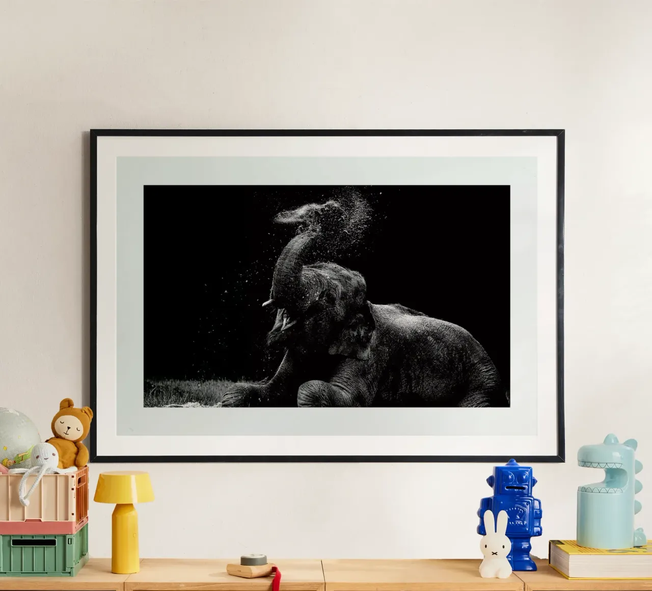 Frolicking Elephant Hahnemühle von Natural Kingdom