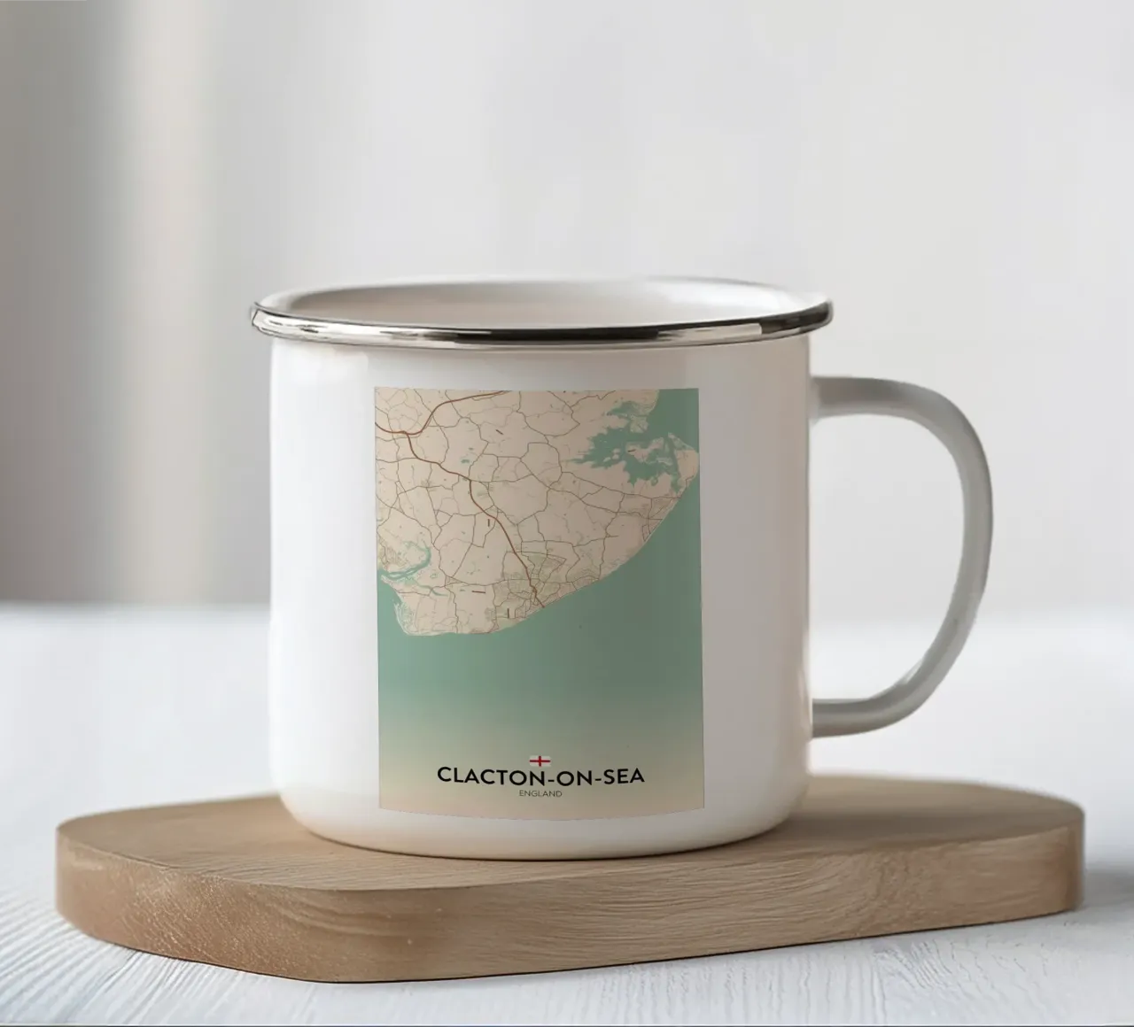Clacton on Sea Regno Unito tazza in smalto da Jacob W MICKELSON