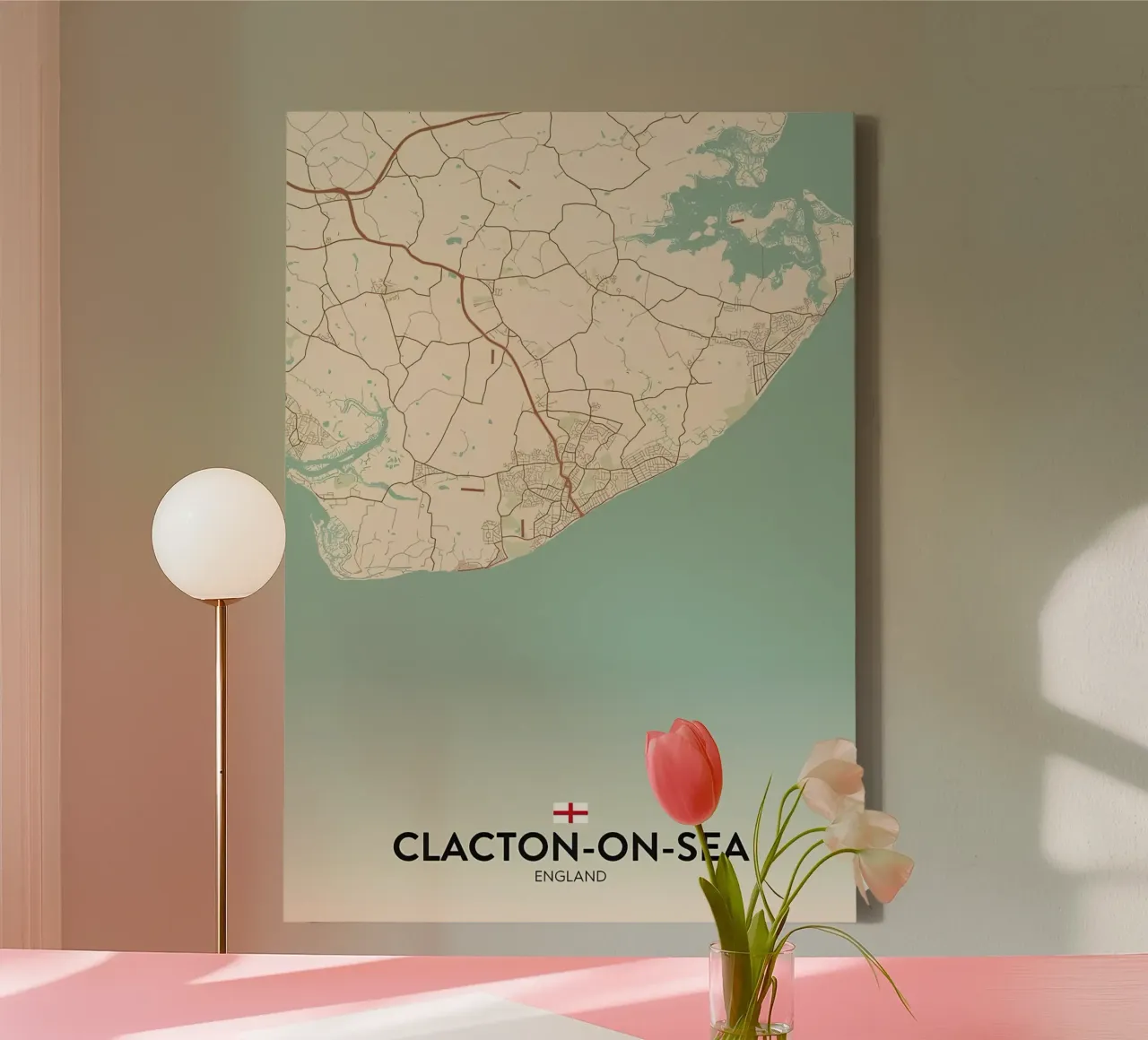 Clacton on Sea Regno Unito tela con Cornice a cassetta da Jacob W MICKELSON