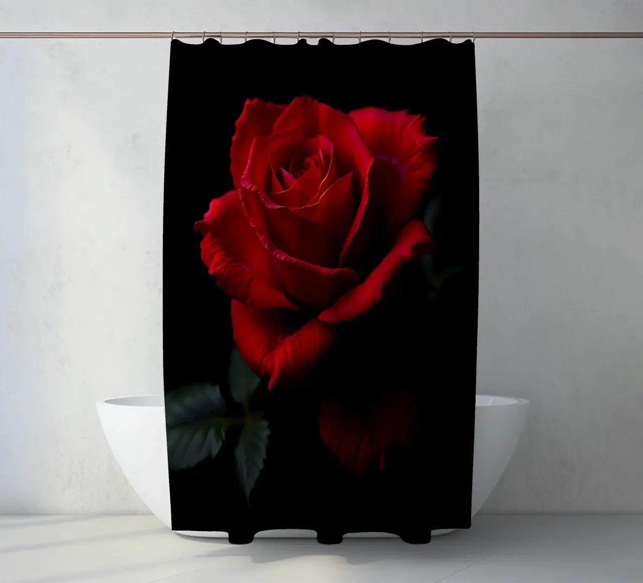 Rosa_rot_02 tenda da doccia da Farb- und Blütenzauber by LK