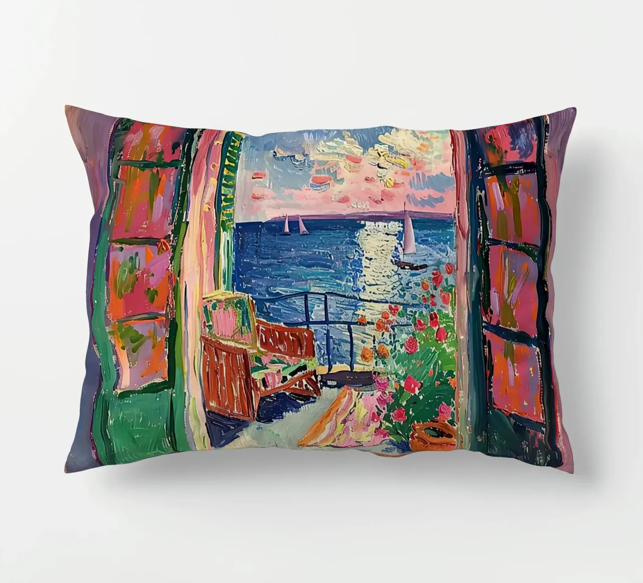 Matisse inspire "La promesse de la lumière coussin de Nikis Art Studio