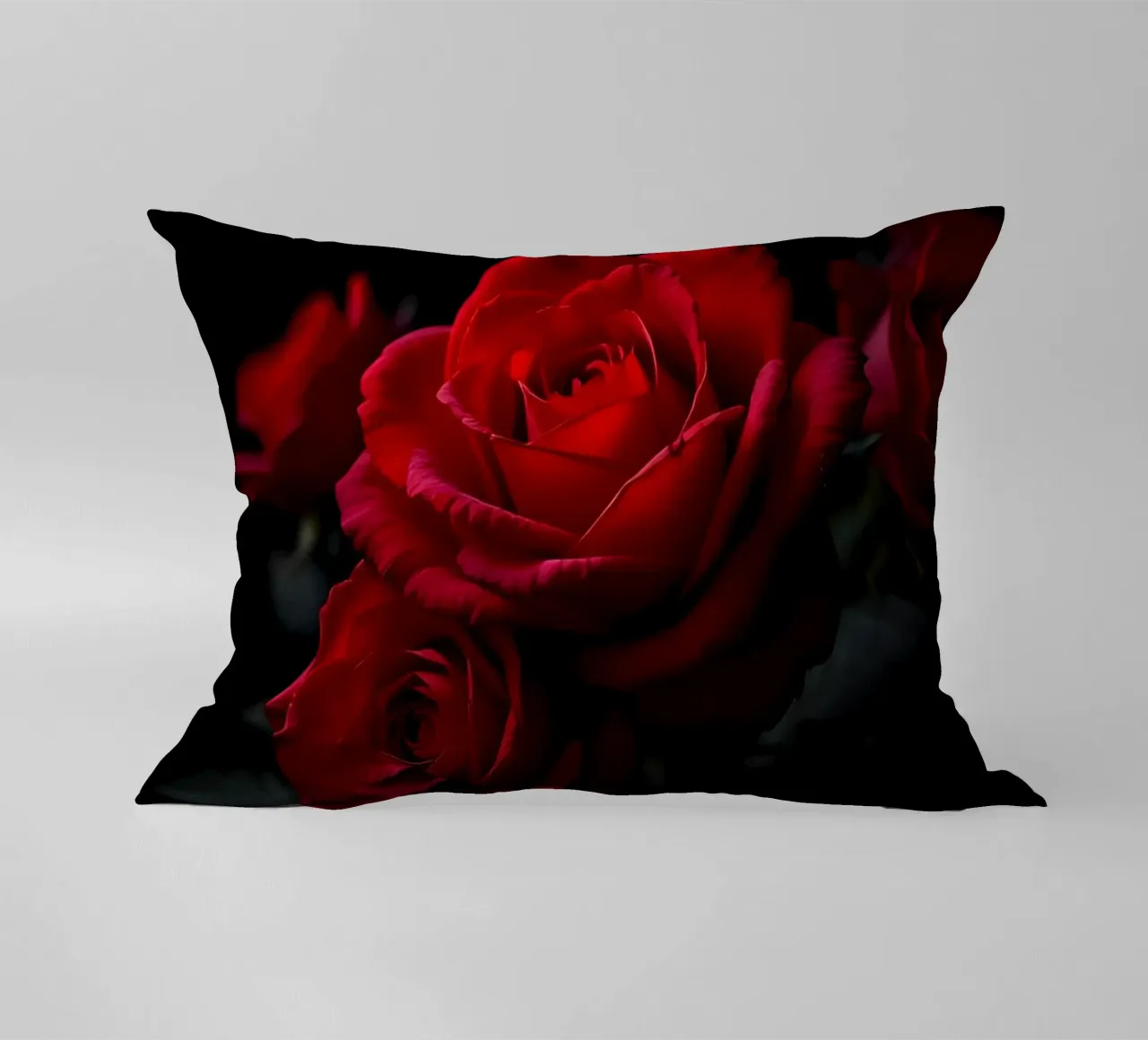 Rosa_rot_03 cuscino da Farb- und Blütenzauber by LK