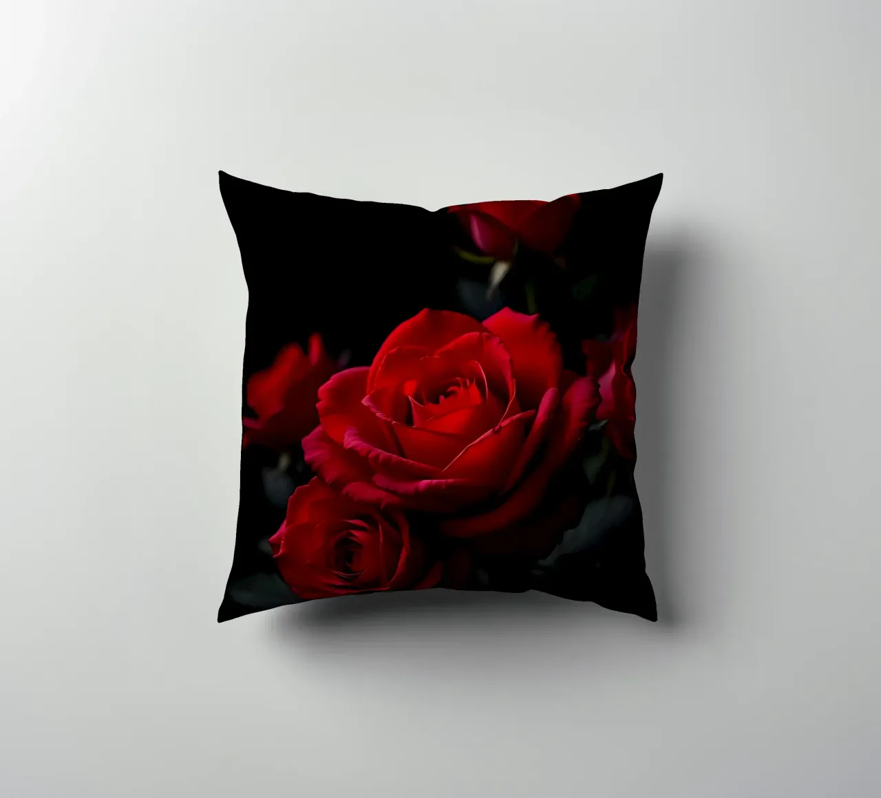 Rosa_rot_03 cuscino da Farb- und Blütenzauber by LK