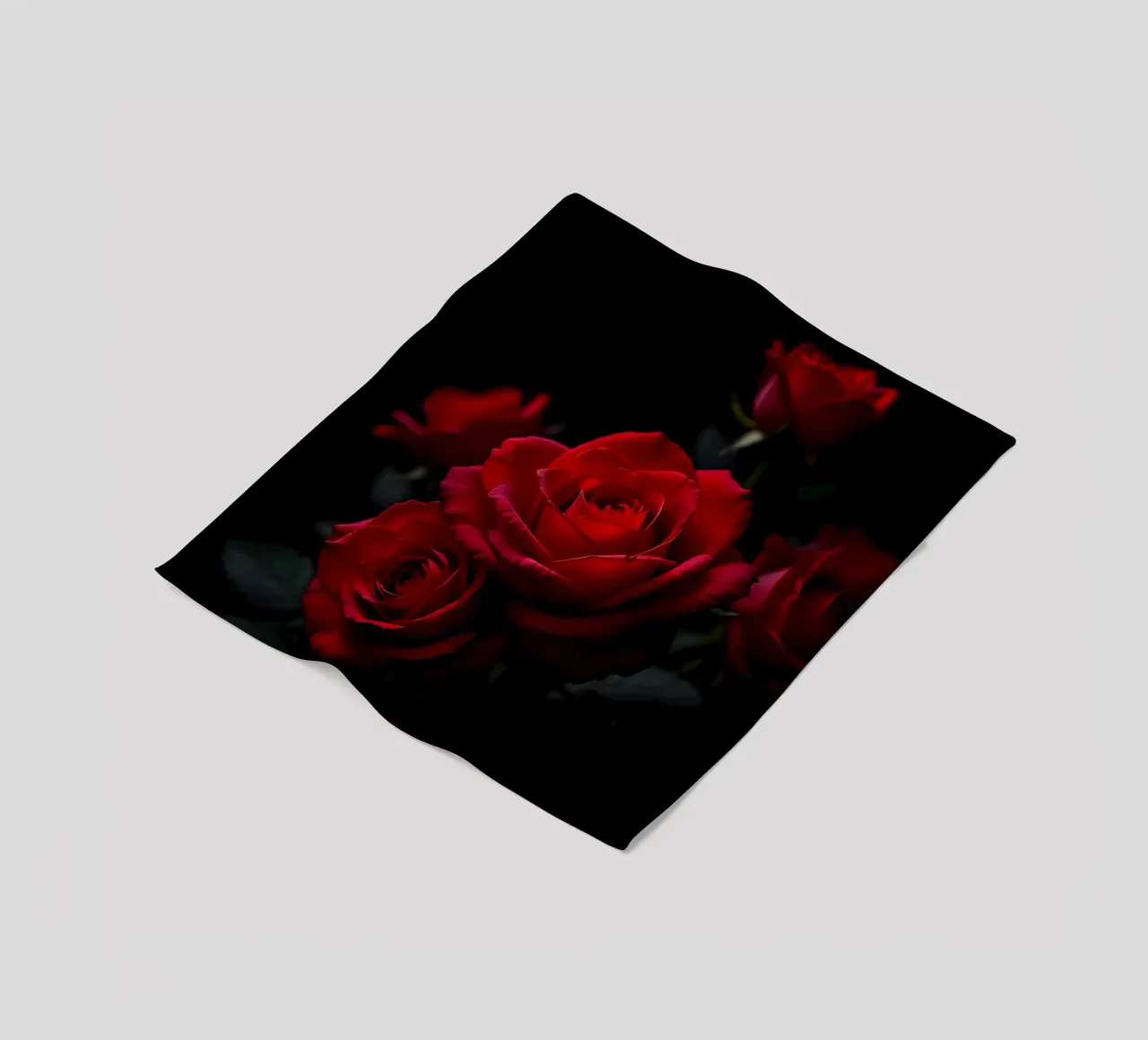 Rosa_rot_03 coperta in pile da Farb- und Blütenzauber by LK