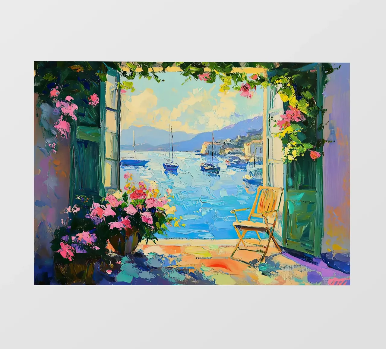 Matisse inspires "Colour explosion in the morning" photo wallpaper by ArtByNiki